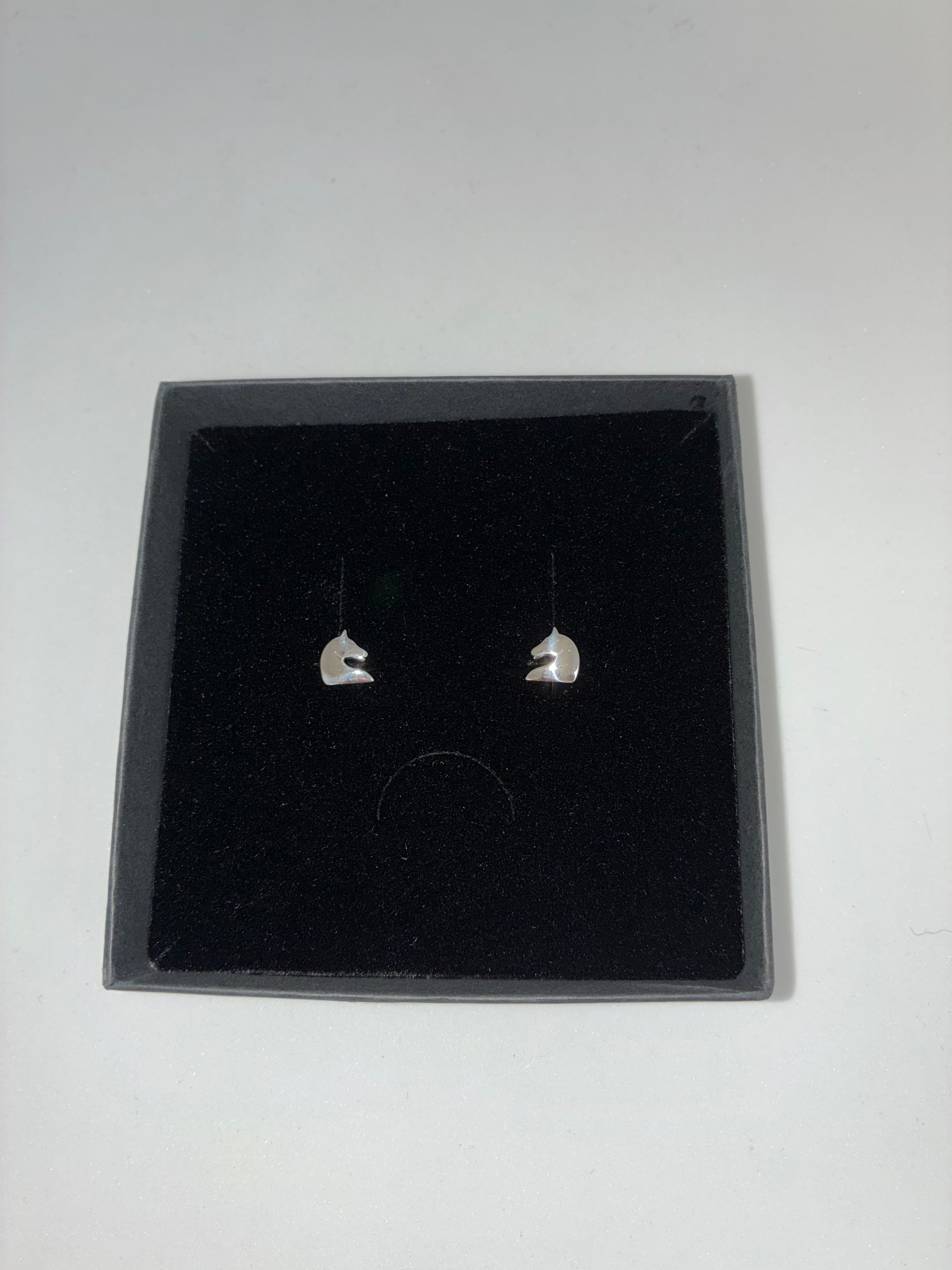 Jo´s Stering Silver Morgan Horse Earrings