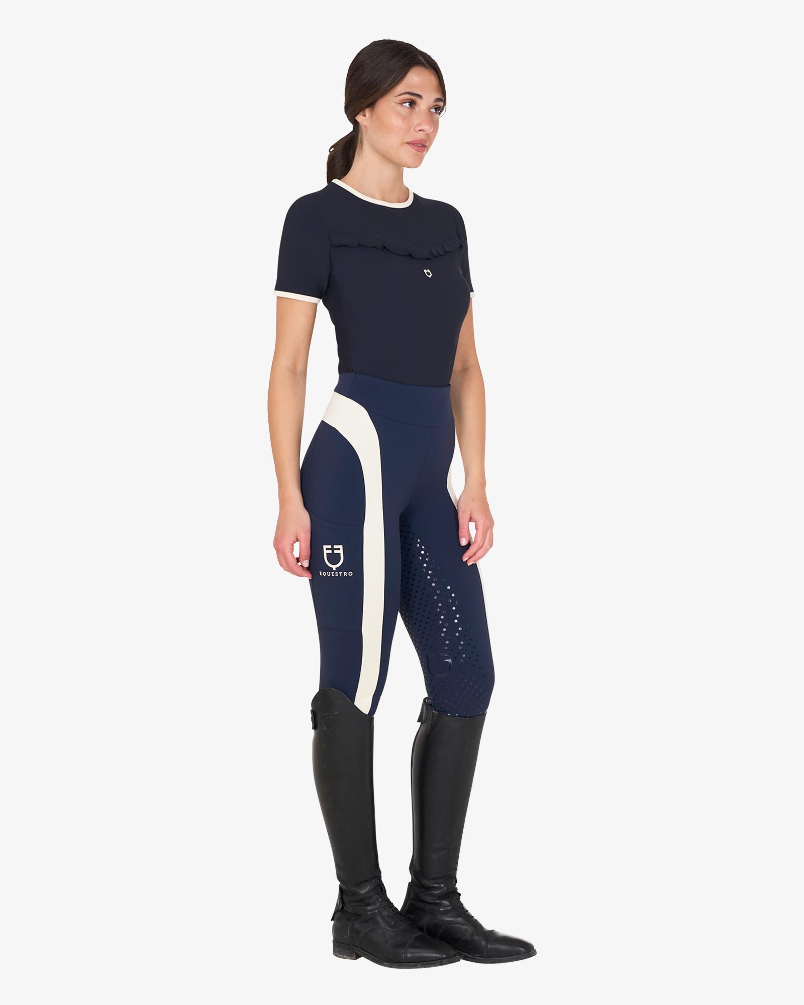 Equestro Woman´s Bicolor Training Leggings