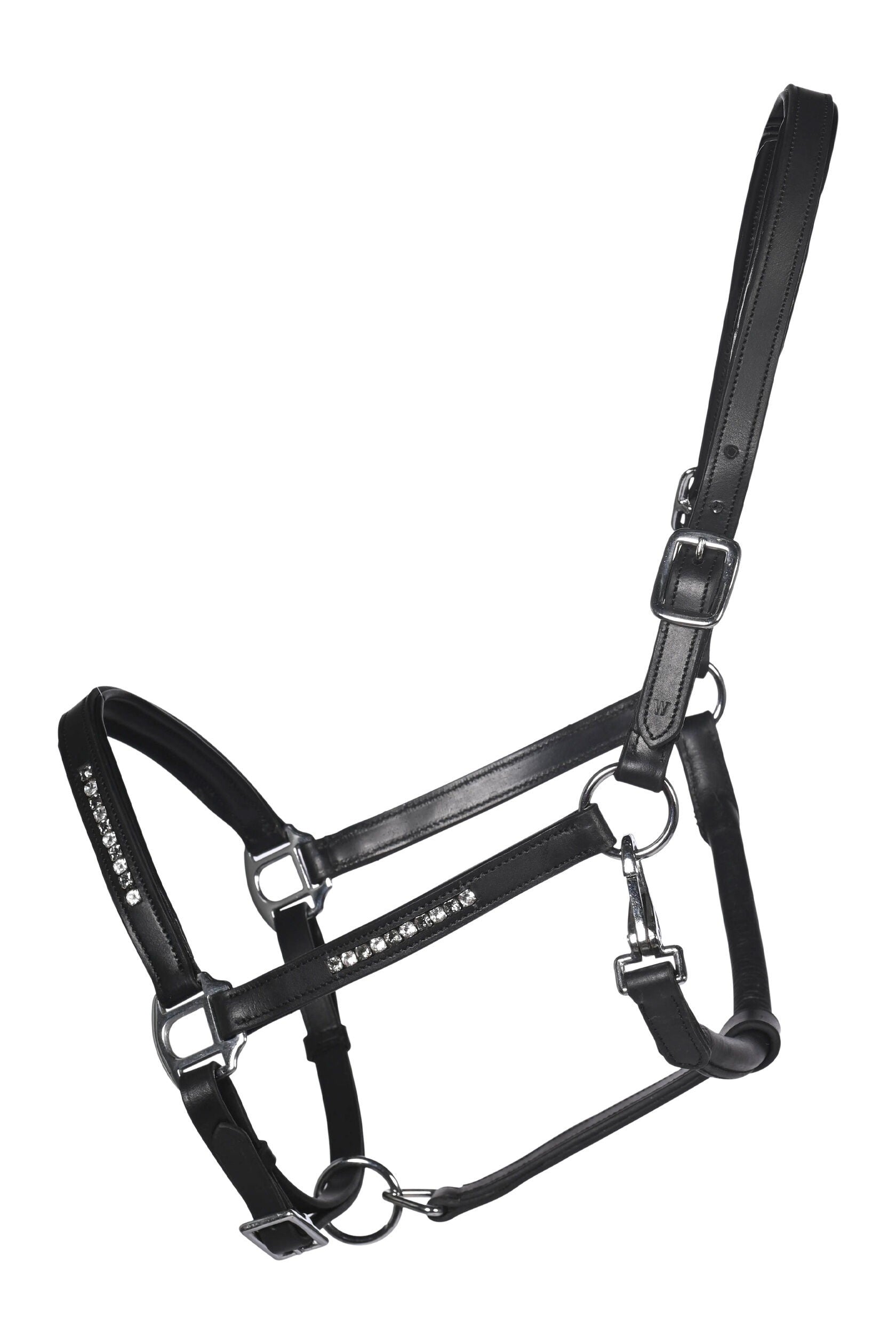 HKM Leather head collar Sparkle