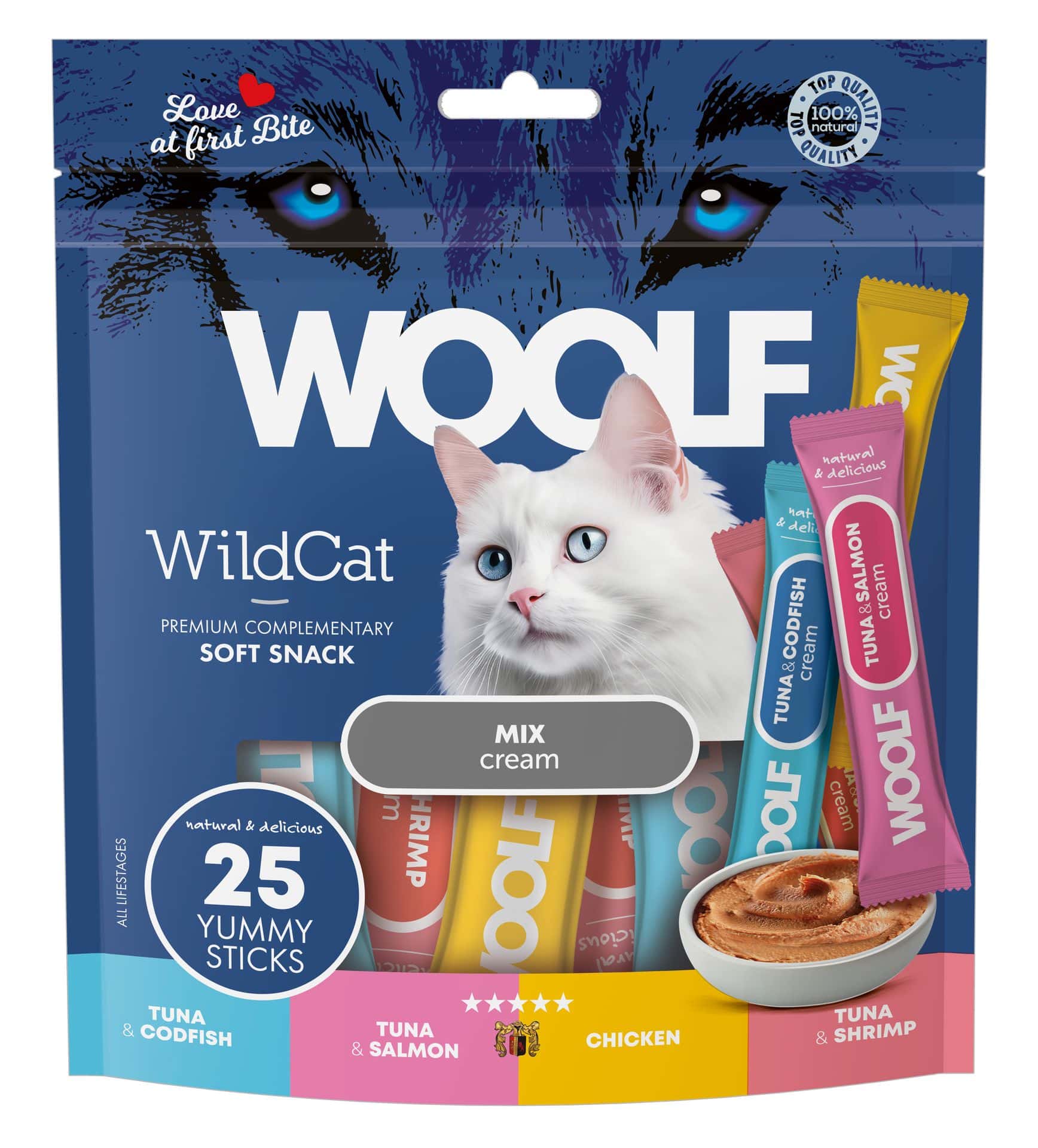 Woolf Wildcat Cream 25 stk.