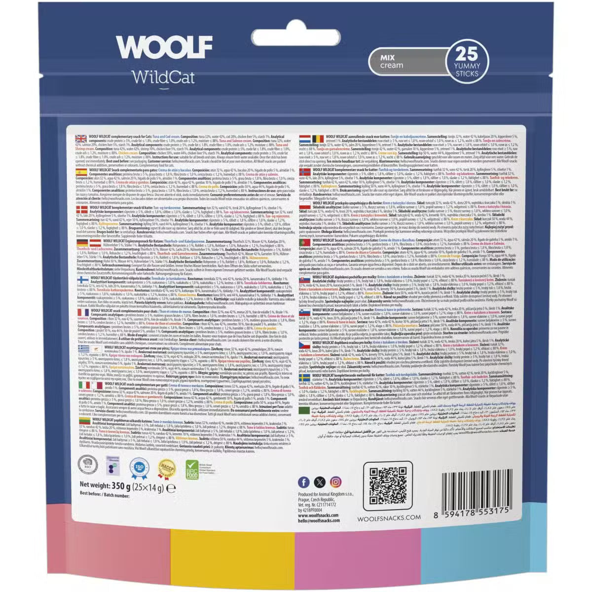 Woolf Wildcat Cream 25 stk.