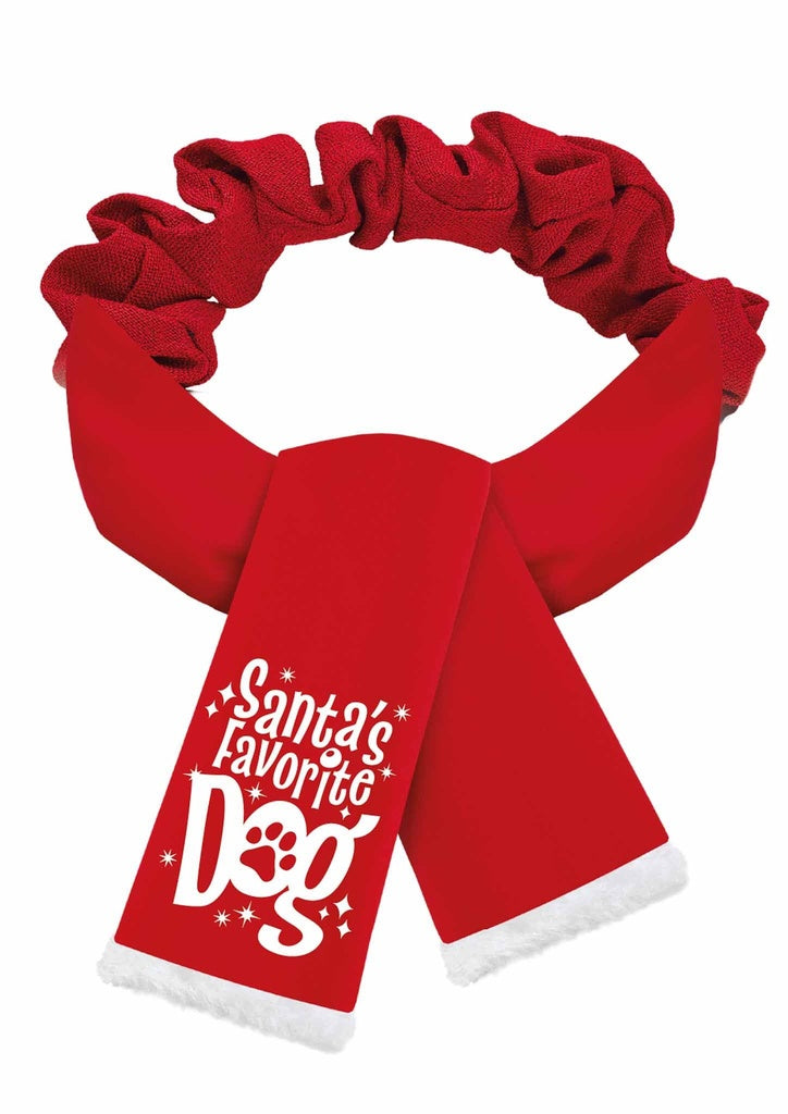 Merry Pets Favorite Dog Xmas Scarf