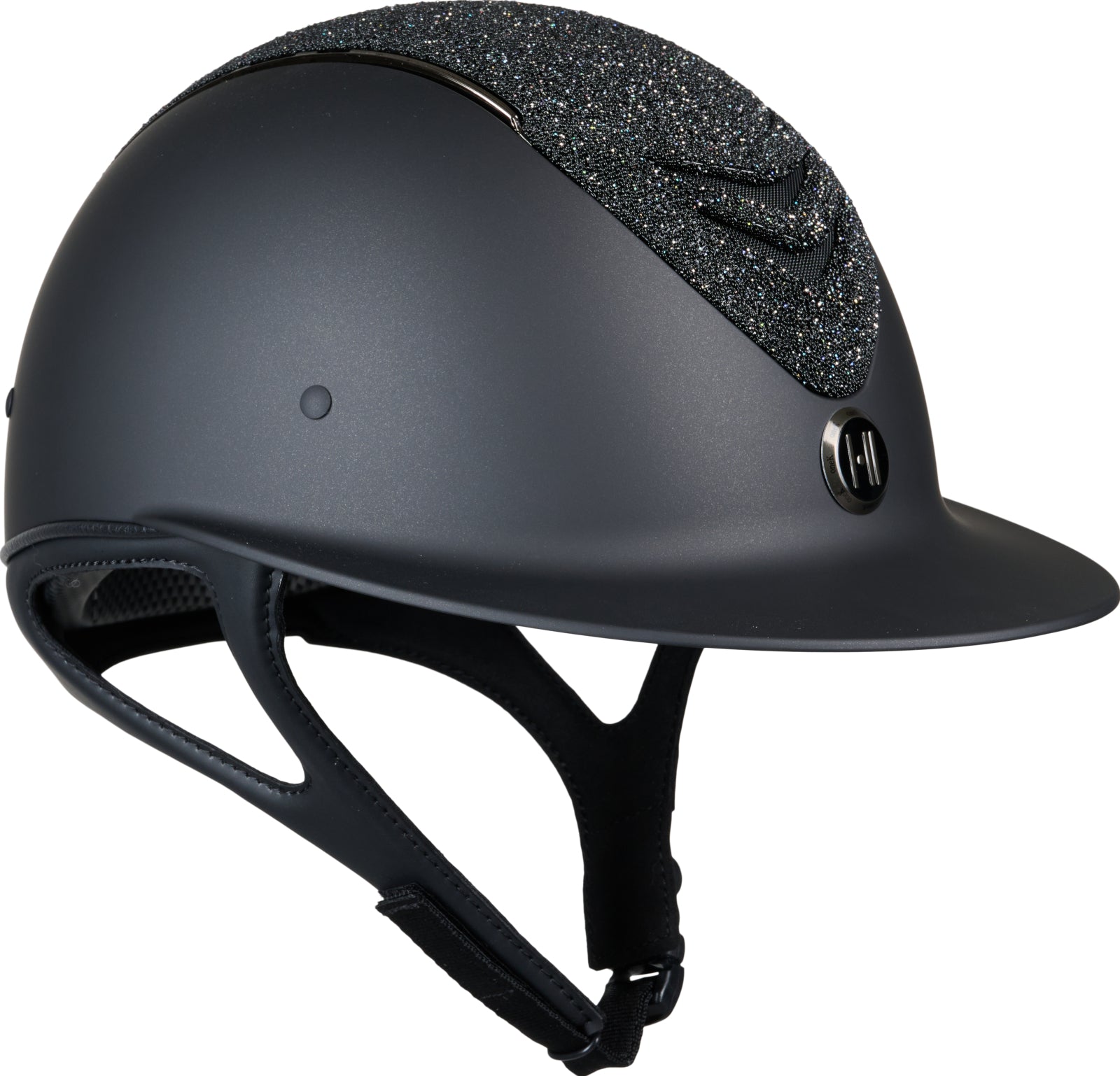 One K Avance Mat Glitter Top+Front Ridehjelm