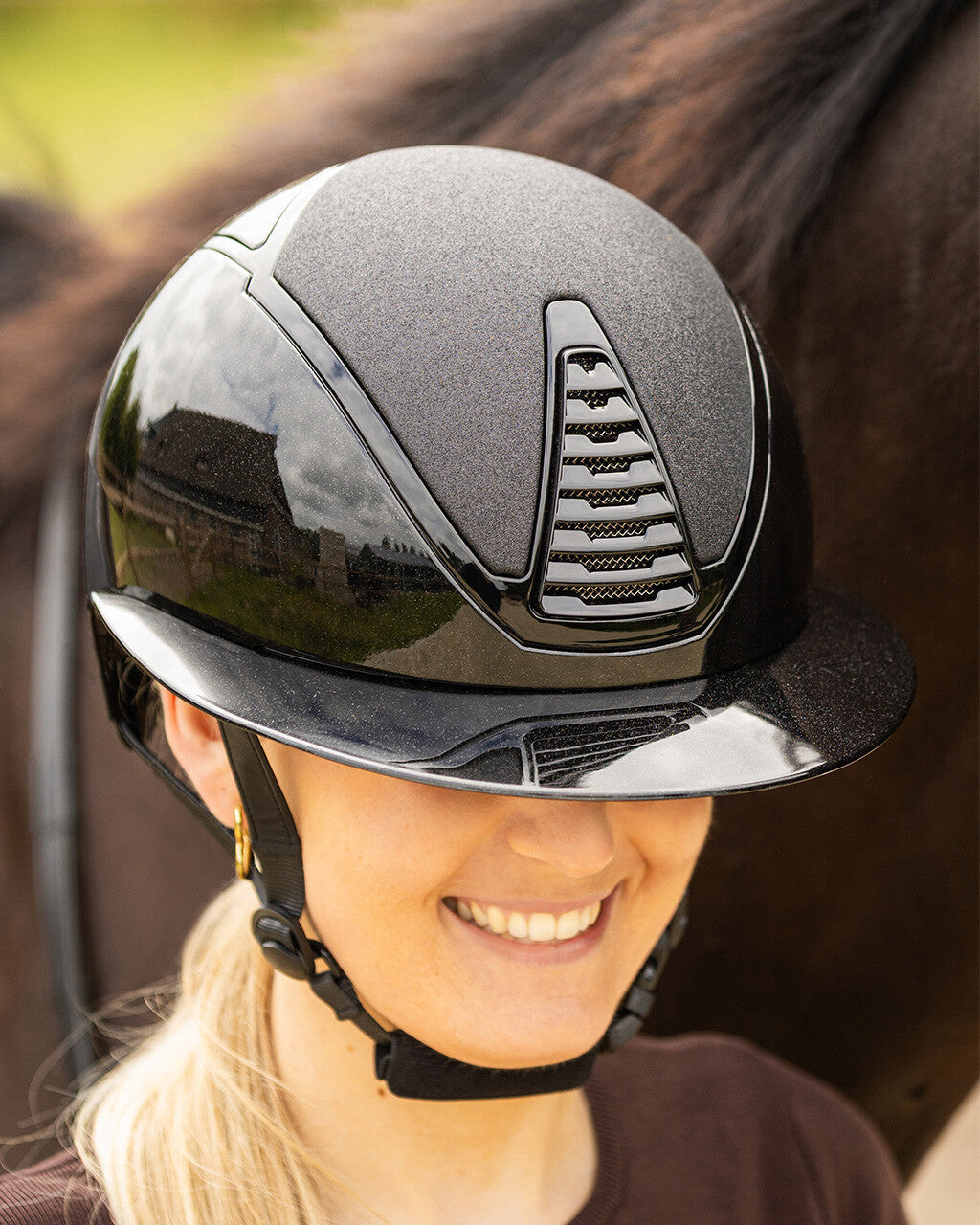 QHP Glendale Polo Visor Ridehjelm