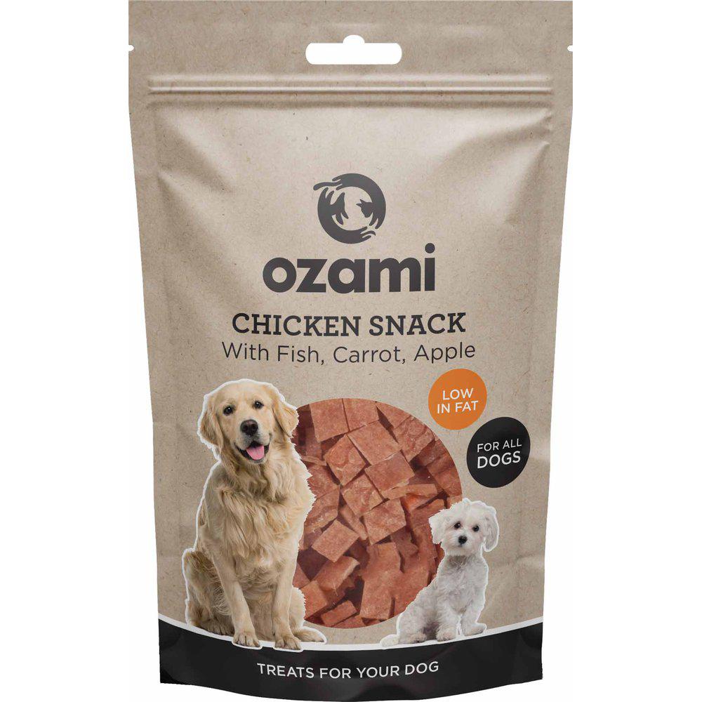 Ozami Chicken Snack m. Fisk, Gulerod og Æble