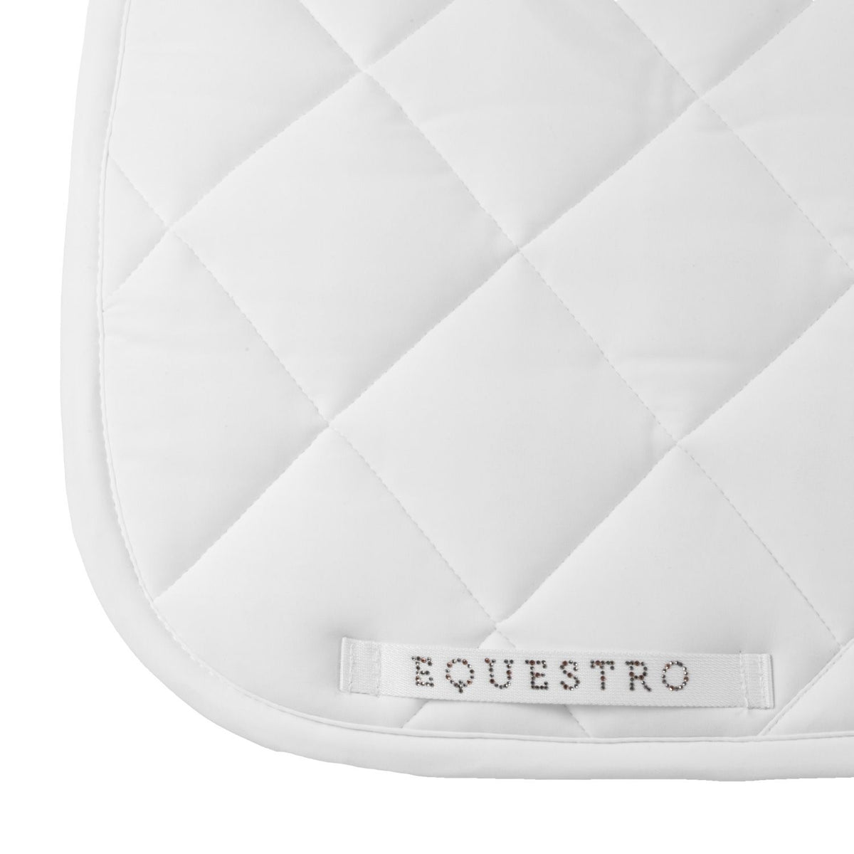 Equestro Dressage Saddle Pad With Rhinestone Logo