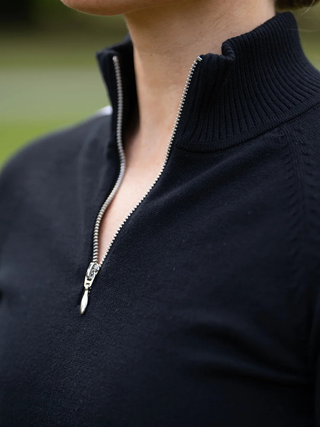 Equestrian Stockholm Knitted ZIp Top