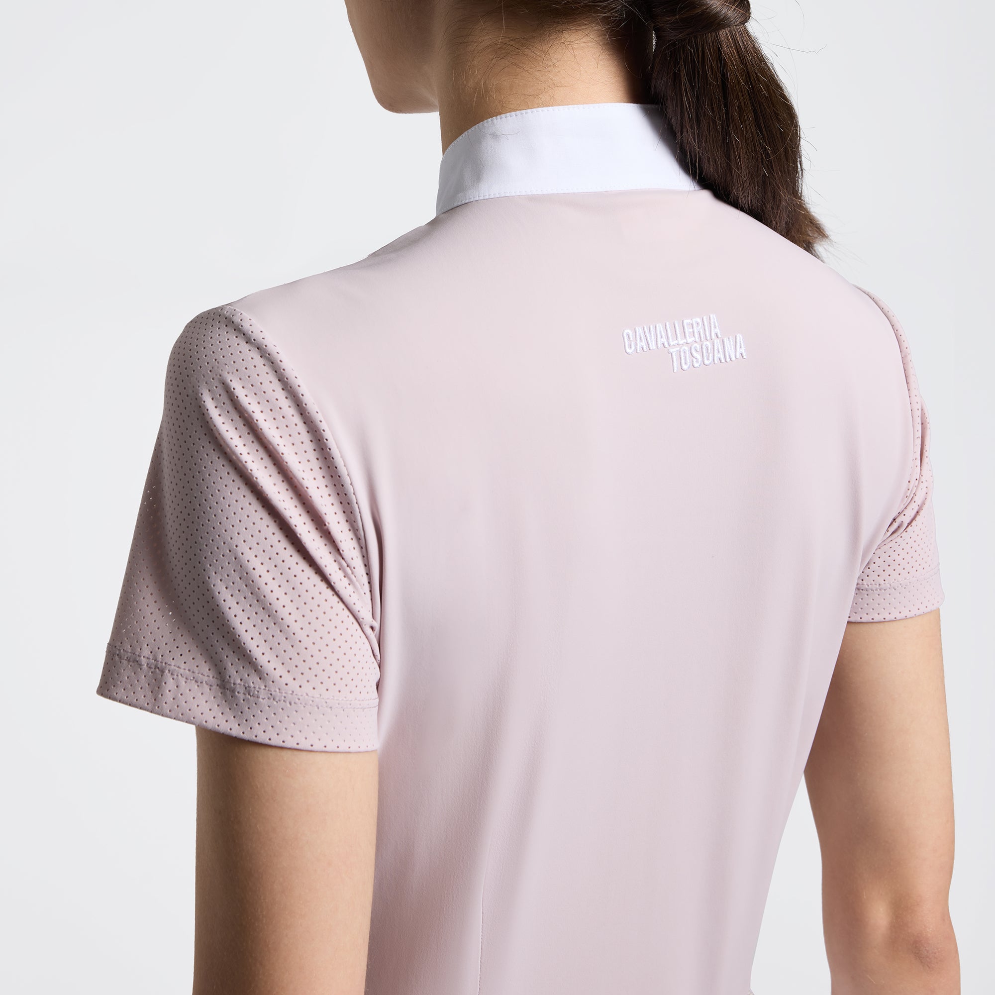 Cavalleria Toscana Perforated Jersey Inserts S/S Copetition Shirt