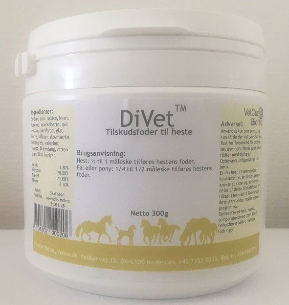 Vetcur Biotec DiVet til hest - Pulver
