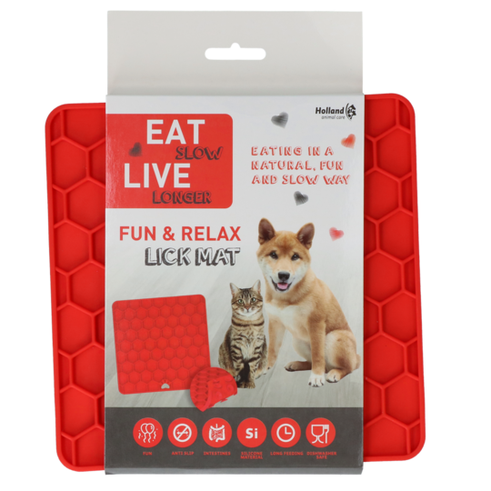 Eat Slow Live Longer Lick Mat Honeycomb