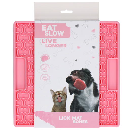Eat Slow Live Longer Lick Mat Bones