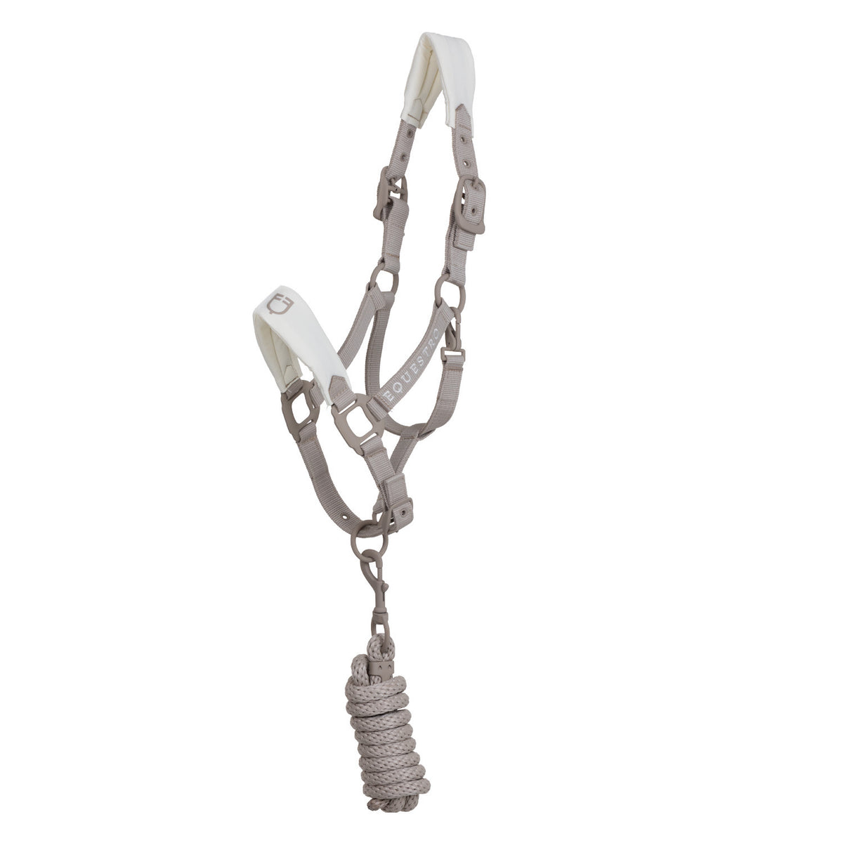Equestro Technical Halter With Double Adjustment And Rubber-Coated Buckles