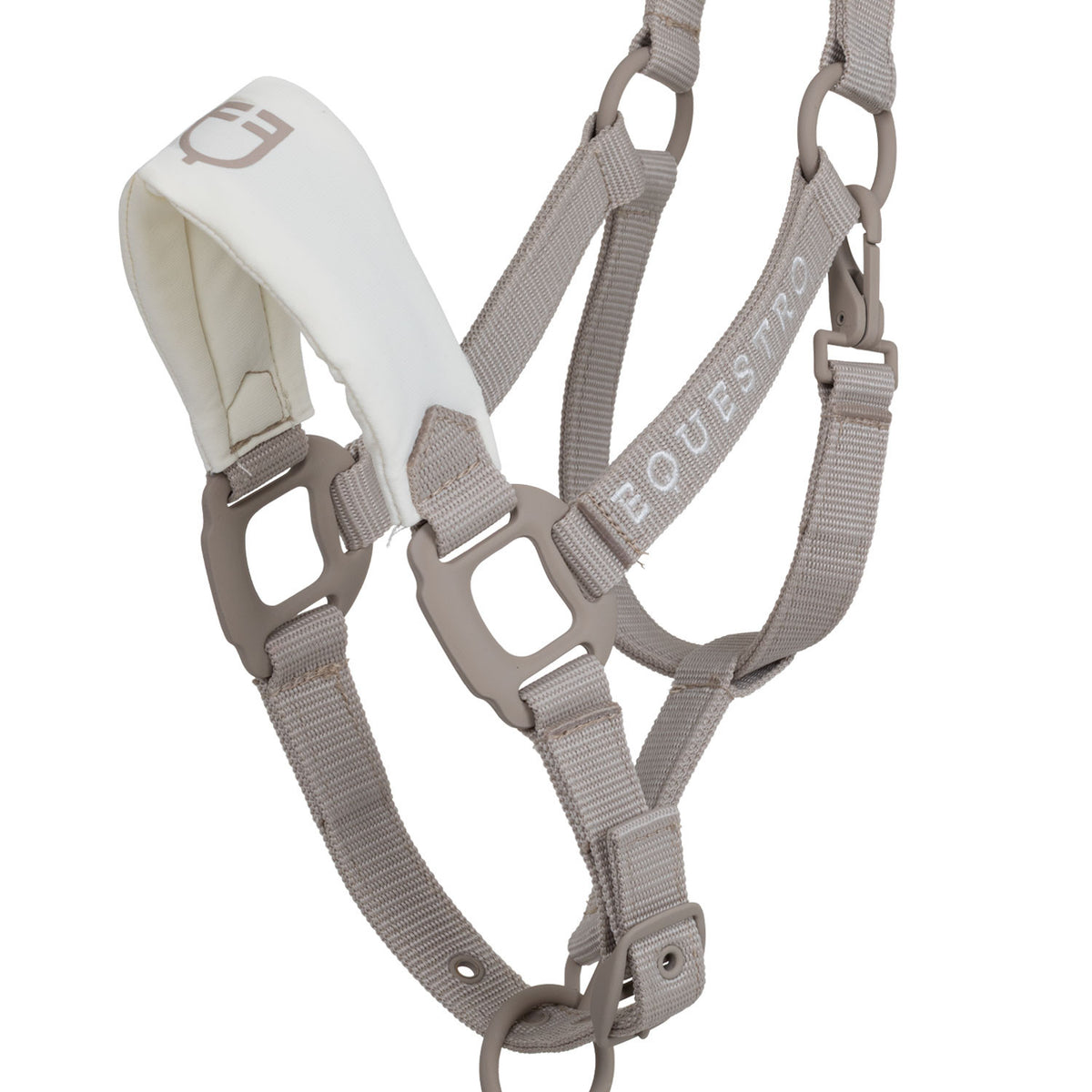Equestro Technical Halter With Double Adjustment And Rubber-Coated Buckles