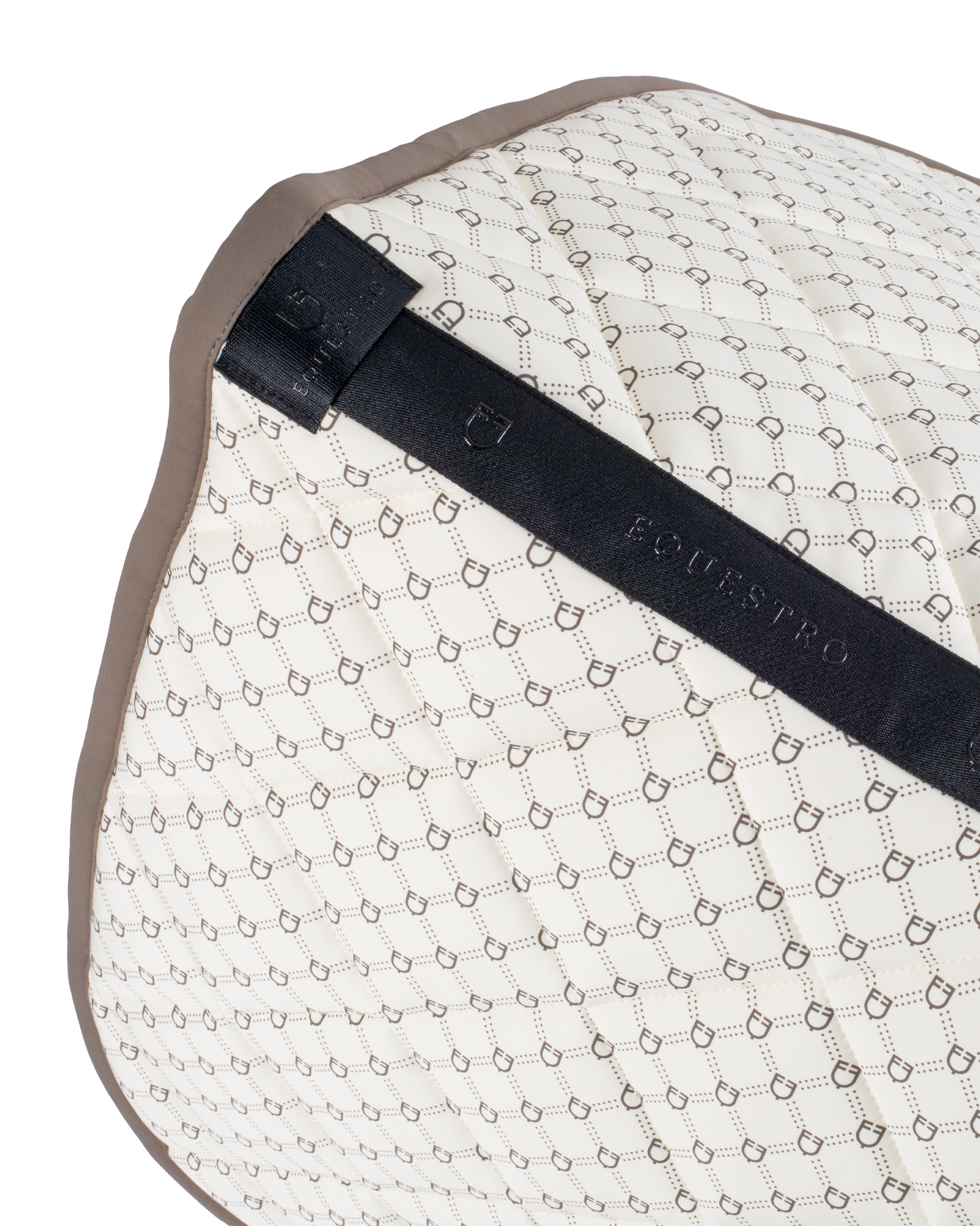 Equestro Dressage Monogran Print Saddle Pad