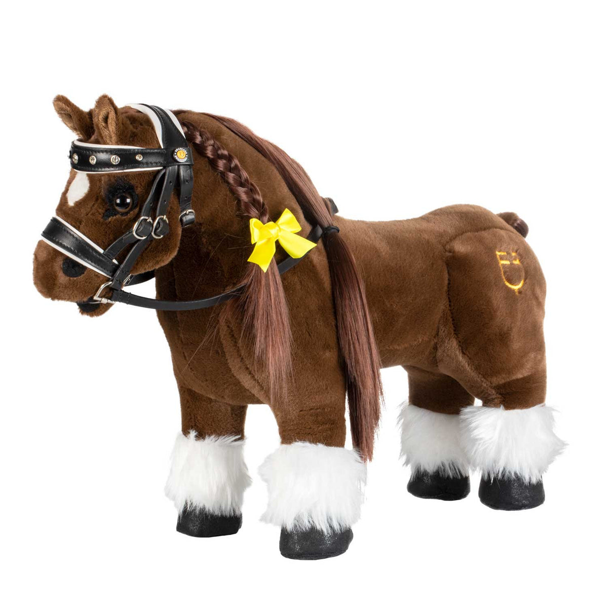 Equestro Leather Bridle With Rhinestones For Toy Horse