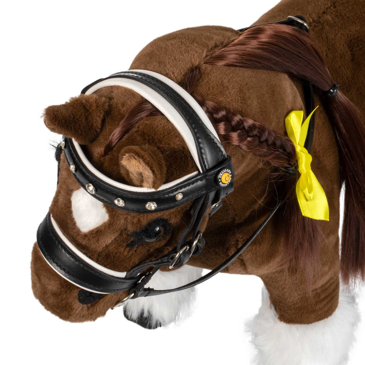 Equestro Leather Bridle With Rhinestones For Toy Horse