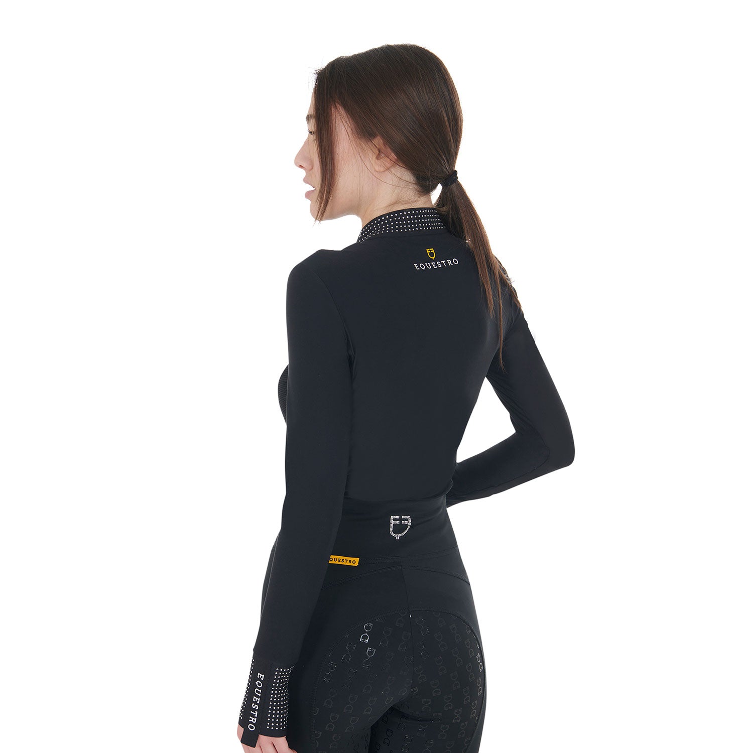 Equestro Strass Technical Training Polo - OUTLET