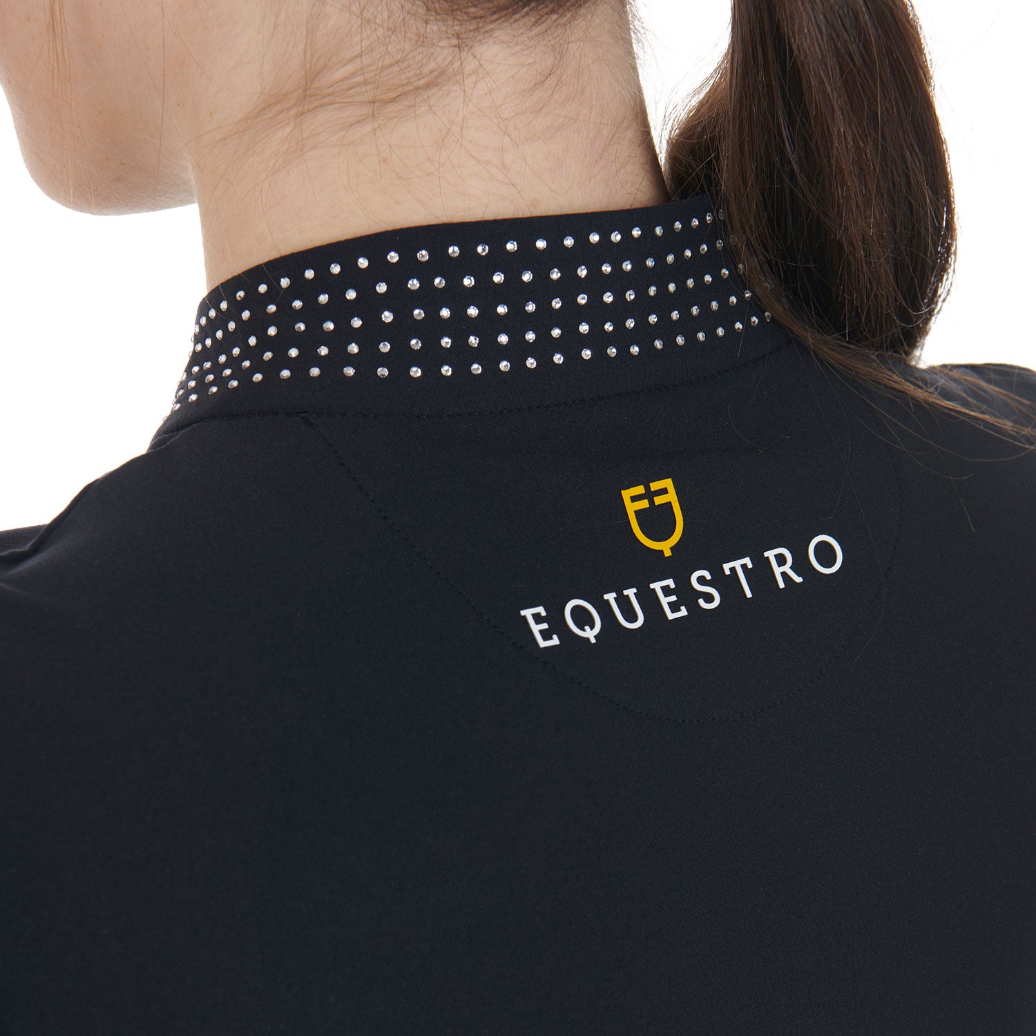 Equestro Strass Technical Training Polo - OUTLET