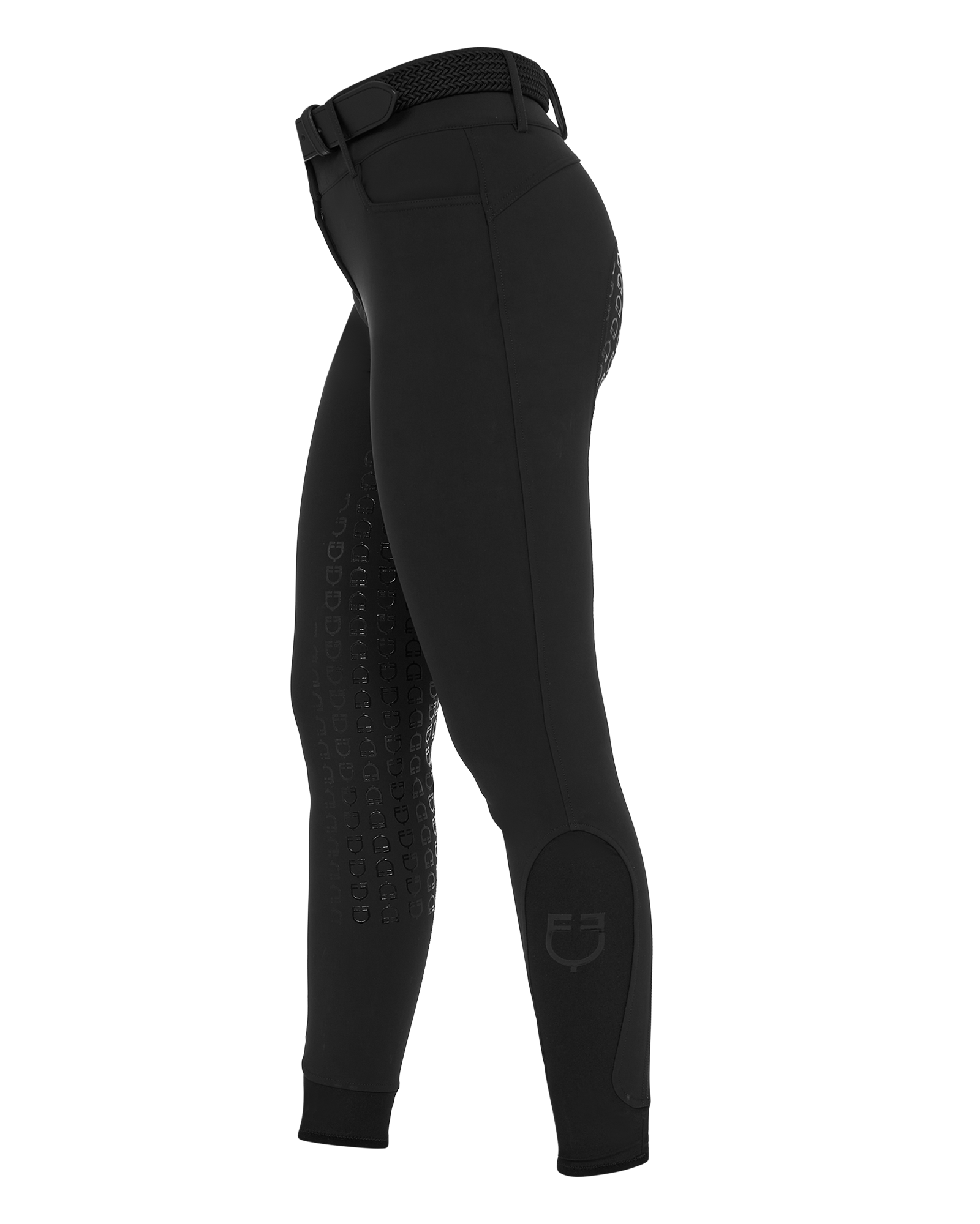 Equestro Women's High Waist Stones Logo Breeches