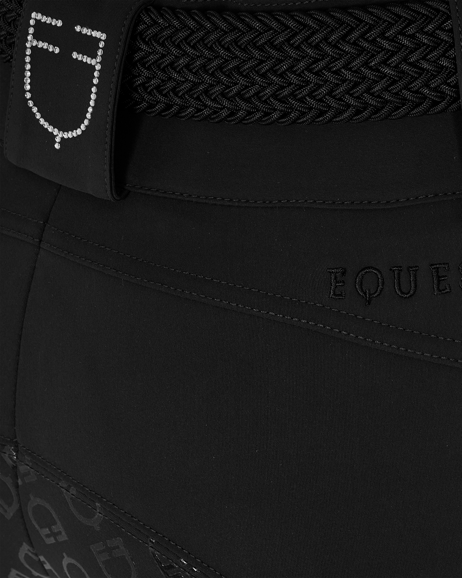 Equestro Women's High Waist Stones Logo Breeches