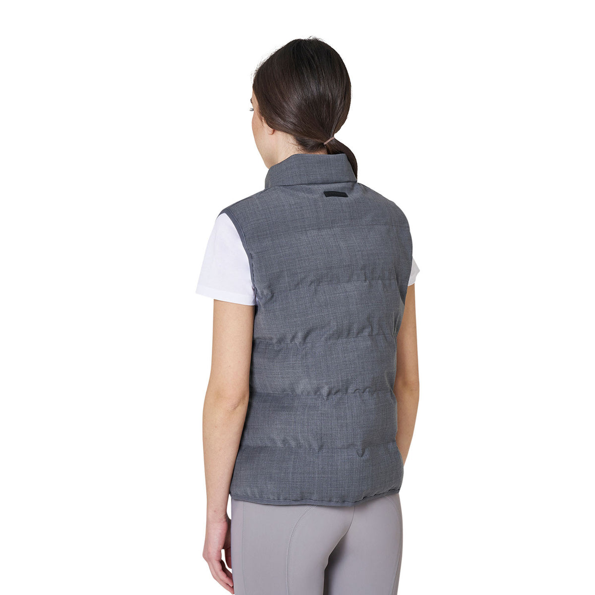 Equestro Womens Quilted Wool Vest