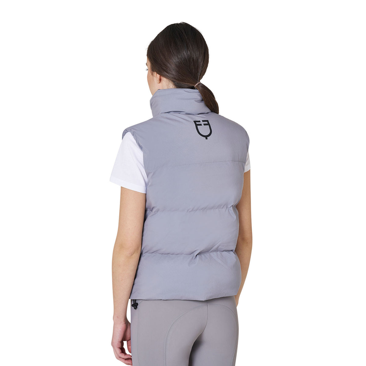Equestro Women's Padded High Collar Vest