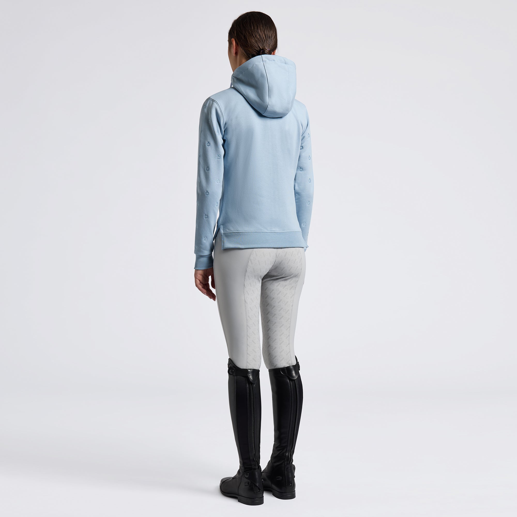 Cavalleria Toscana Diagonal Zip Hoodie - OUTLET