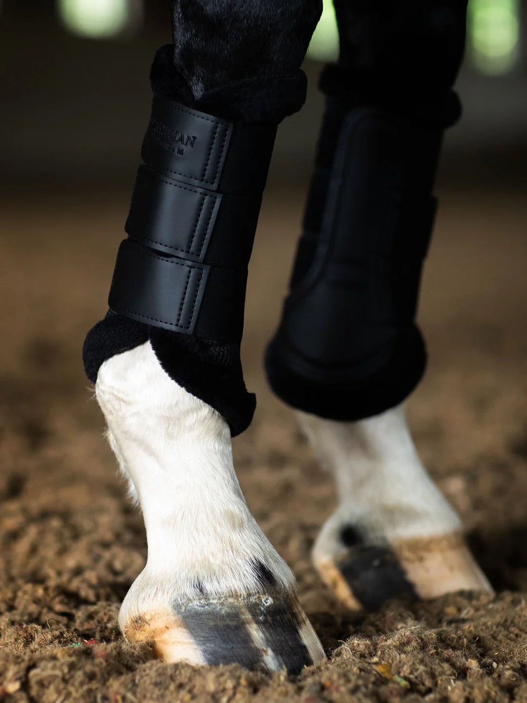 Equestrian Stockholm Fur Mesh Brushing Boots