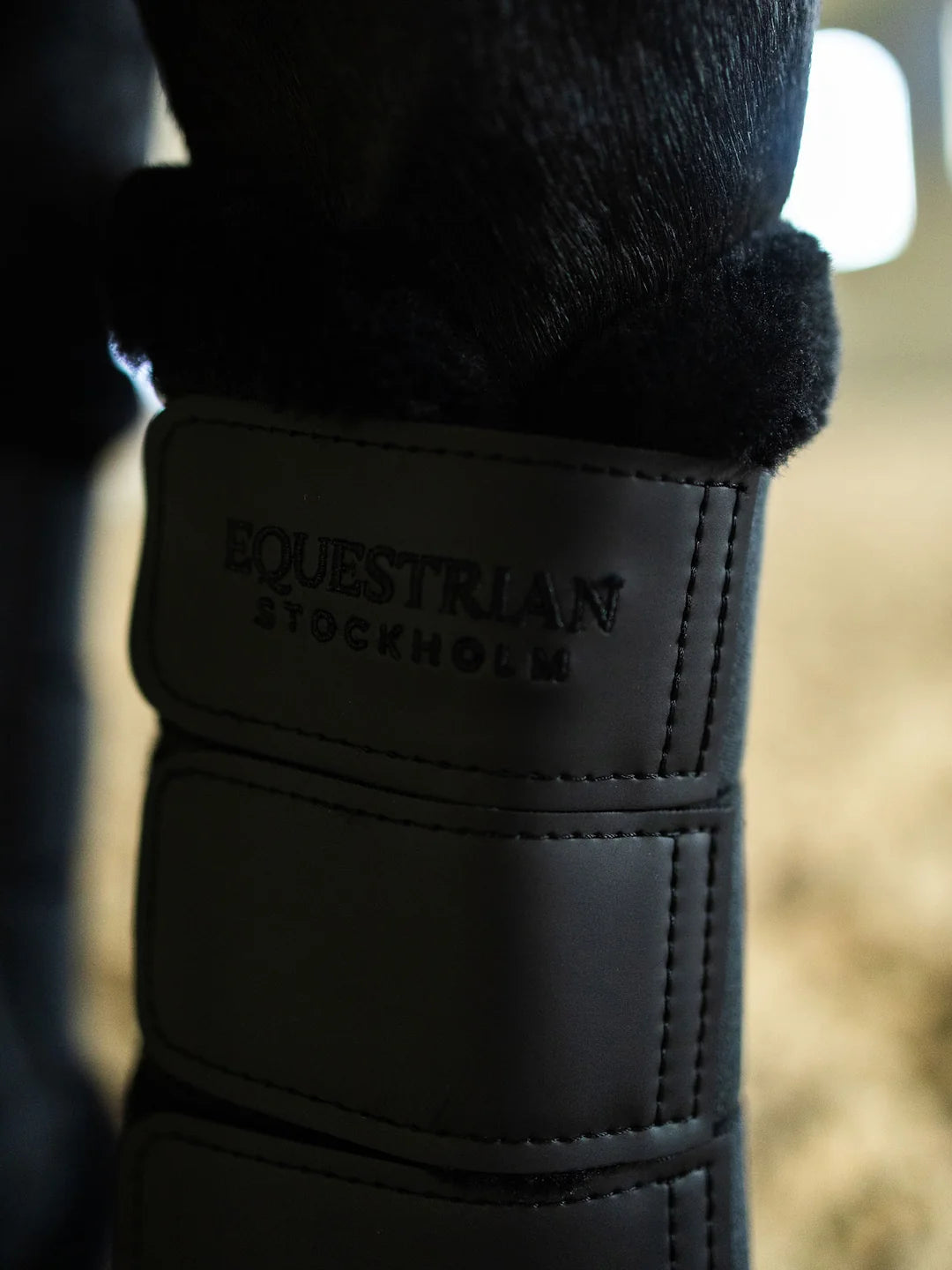 Equestrian Stockholm Fur Mesh Brushing Boots
