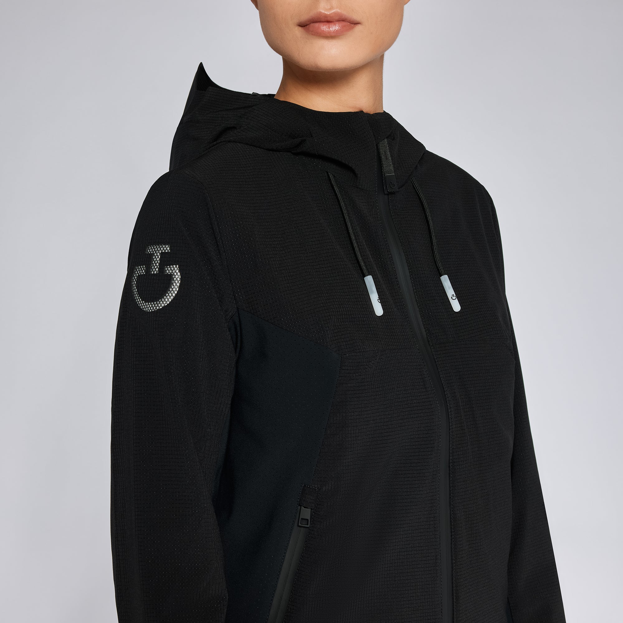 Cavalleria Toscana Revo Nylon Mesh Hooded Wind + Water Resistant Jacket - OUTLET