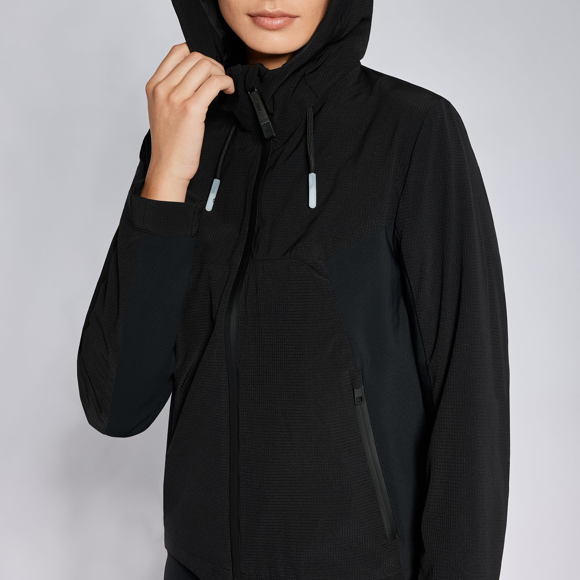 Cavalleria Toscana Revo Nylon Mesh Hooded Wind + Water Resistant Jacket - OUTLET