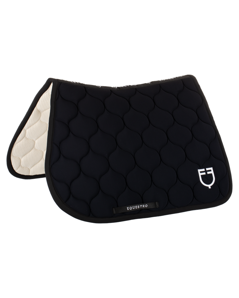 Equestro Jumping Saddle Pad Onion Jersey Black Line Edition