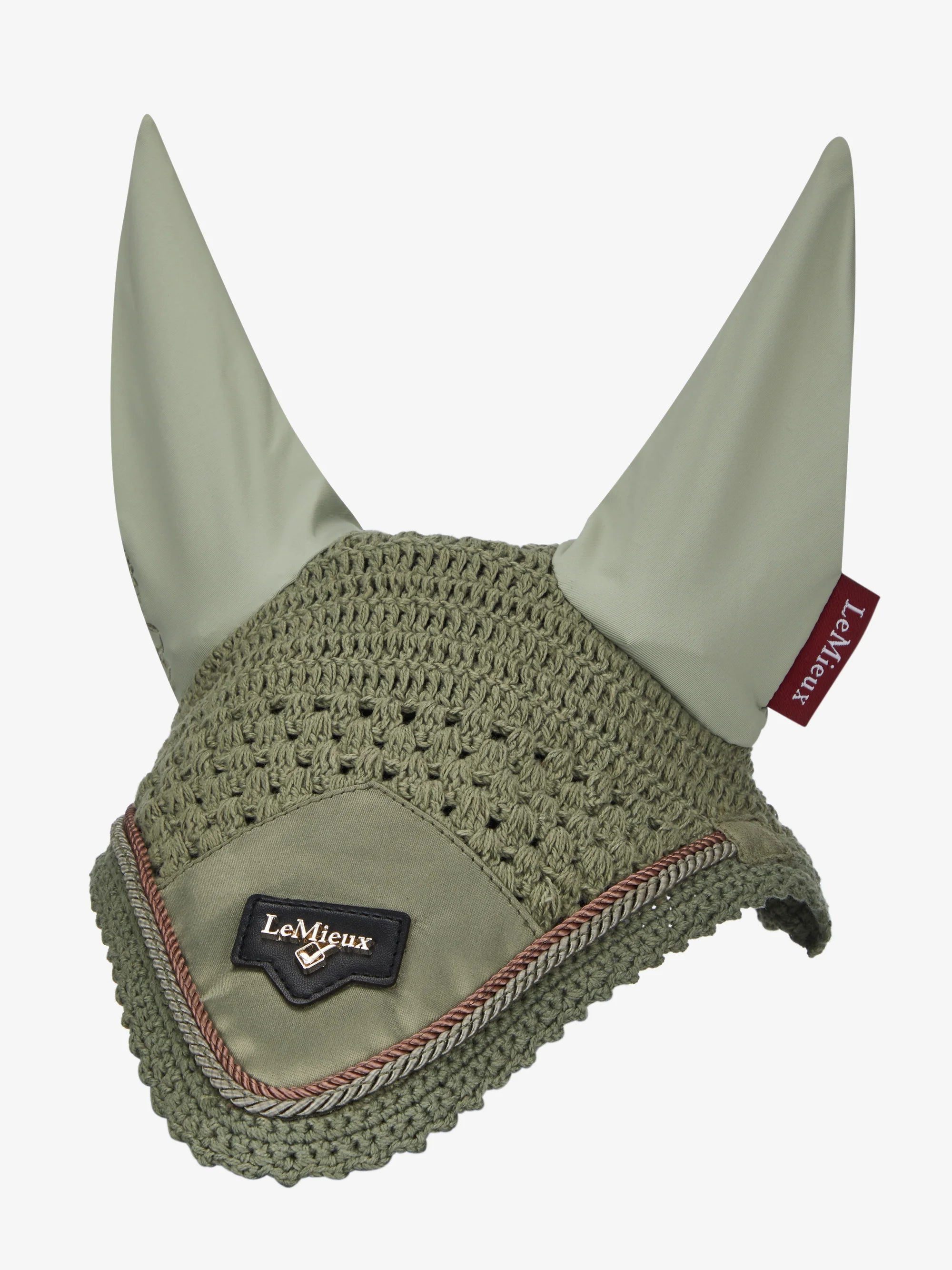 LeMieux Loire Satin Fly Hood - Fliegenhaube Für Pferde In Ice Blue