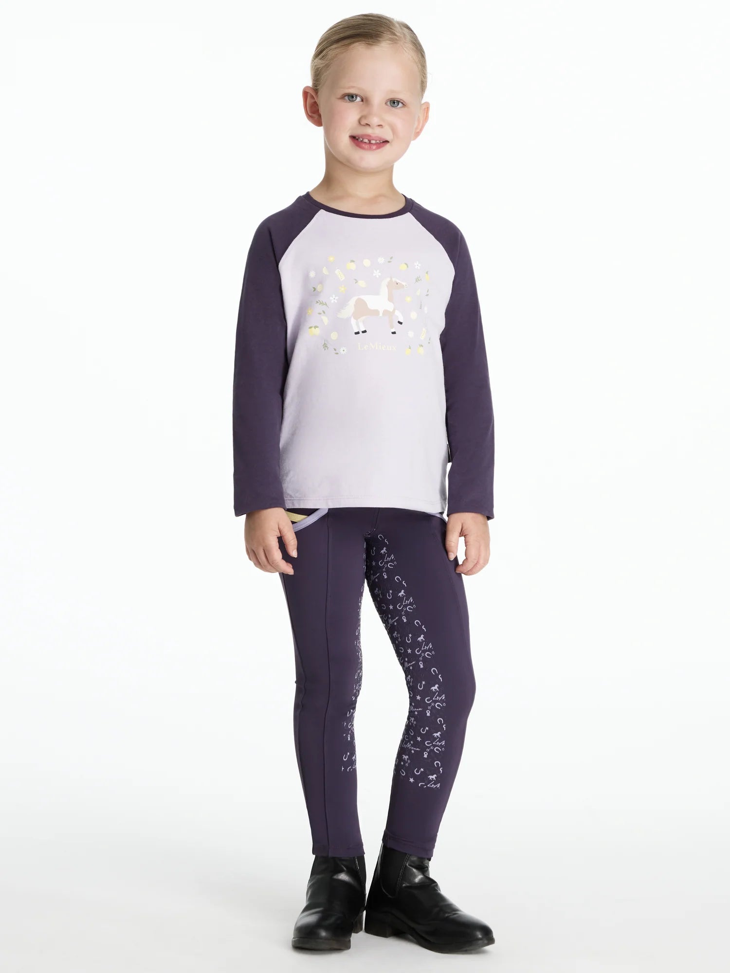 LeMieux Mini Jamie Lemon Long Sleeve Top