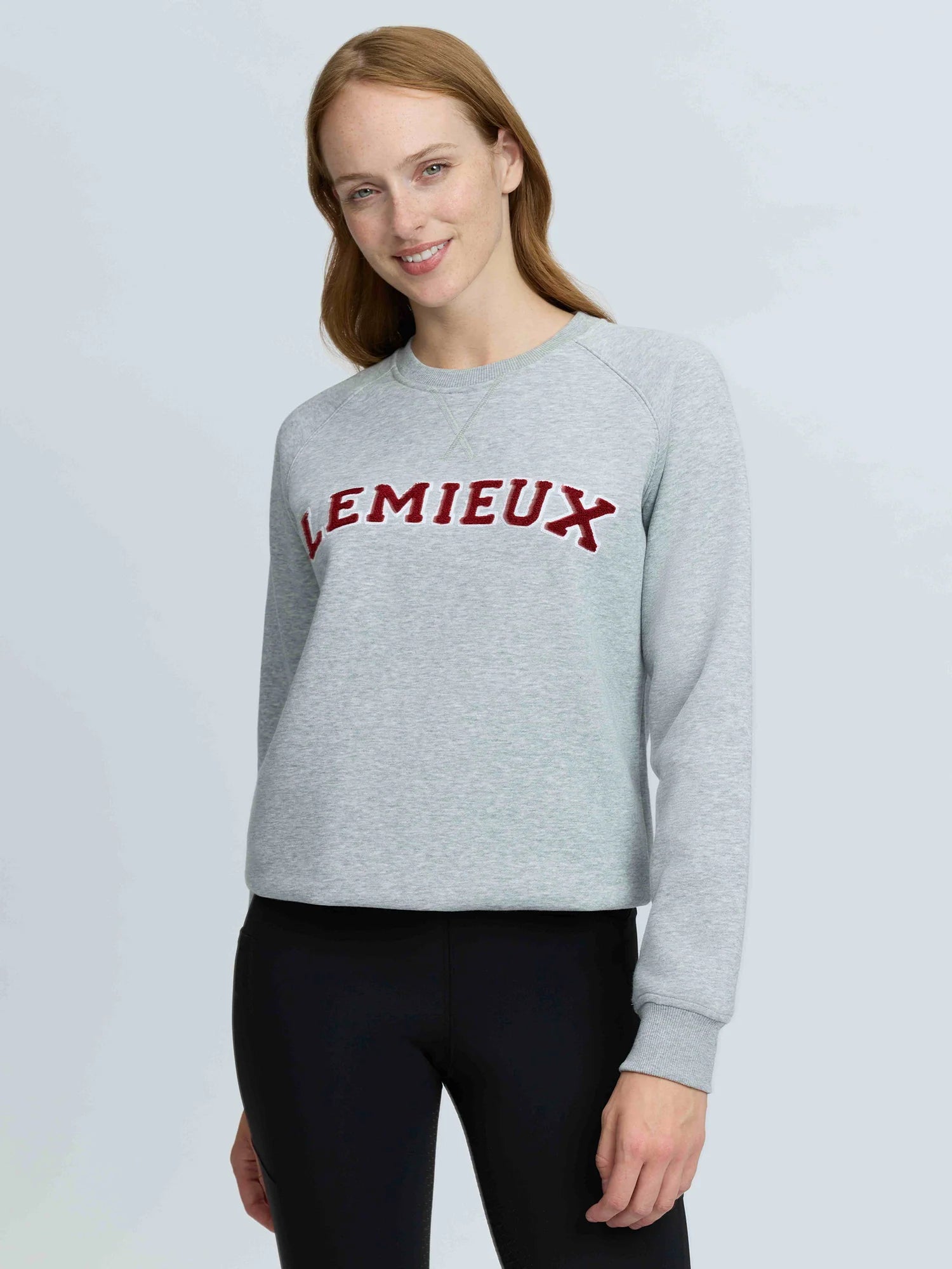 LeMieux Vida Varsity Crew Neck Sweat Grey Marl