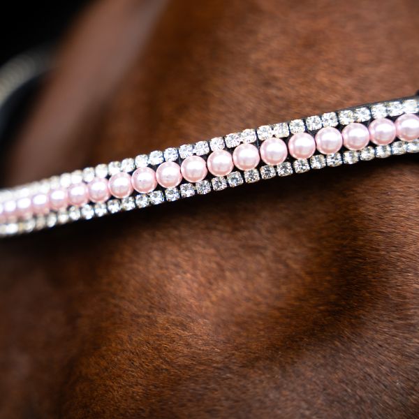Imperial Riding Browband IRHBeads Light Pink