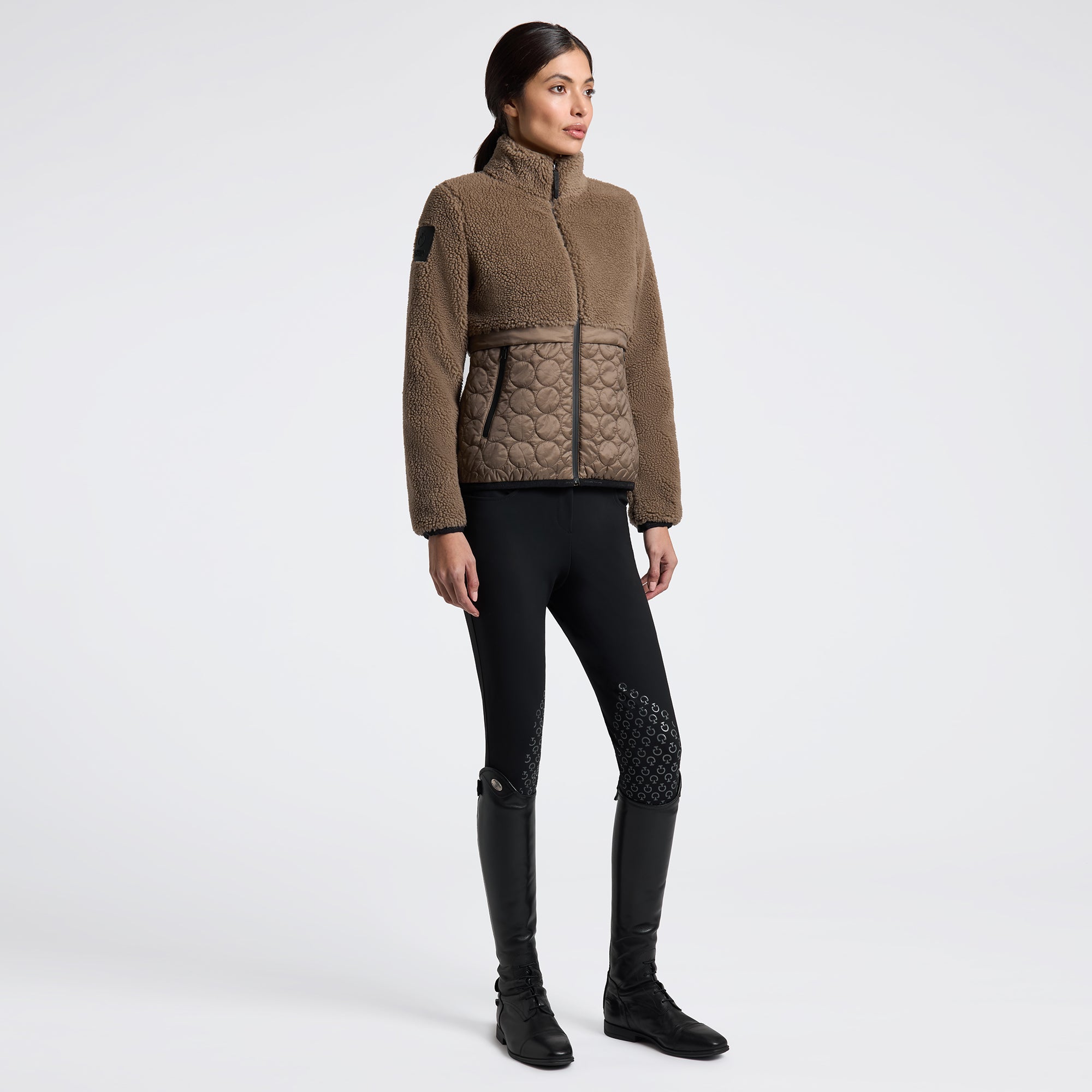 CT Teddy Bear Fleece + Nylon Zip Up Jacket - OUTLET