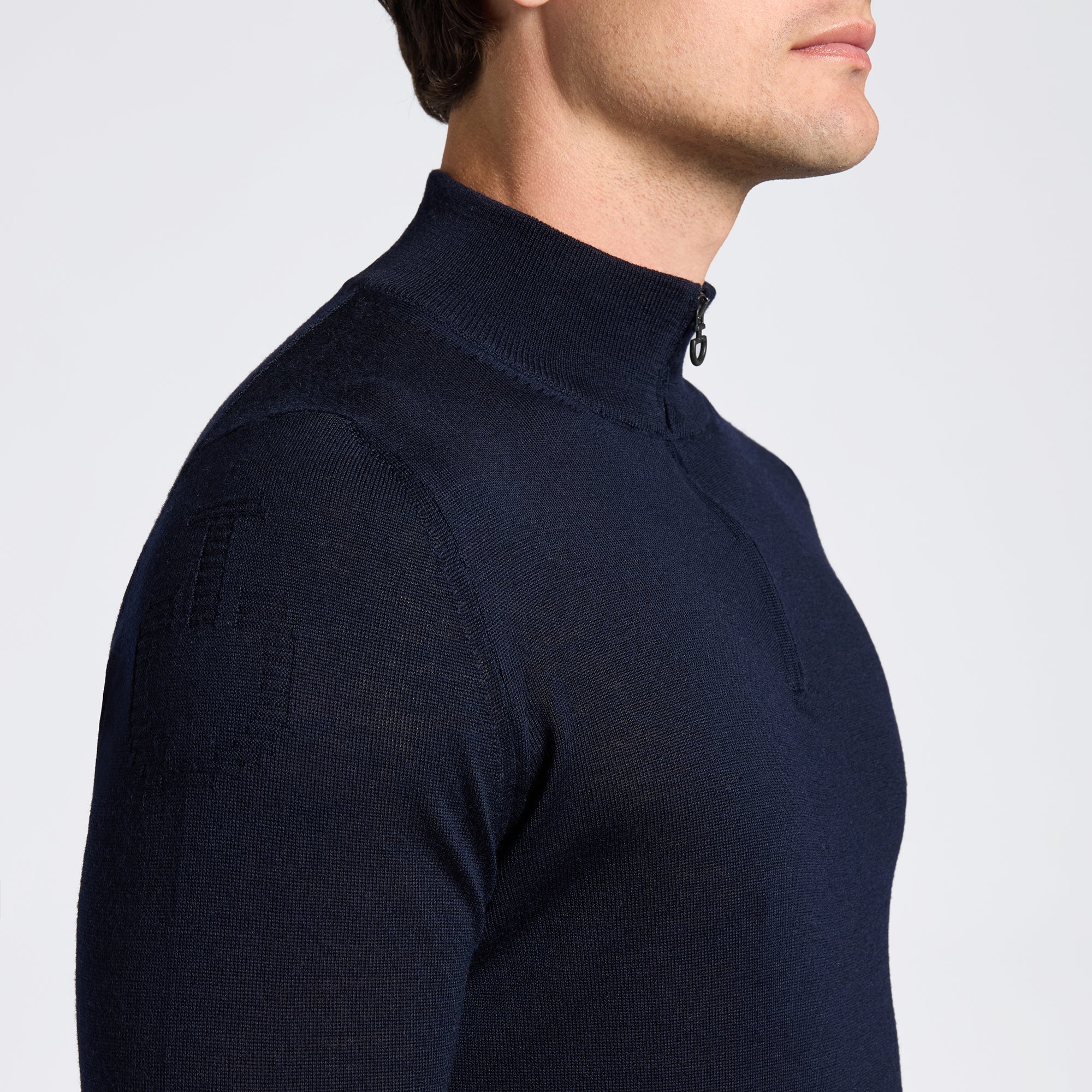 Cavalleria Toscana Merinos Half Zip Turleneck Sweater