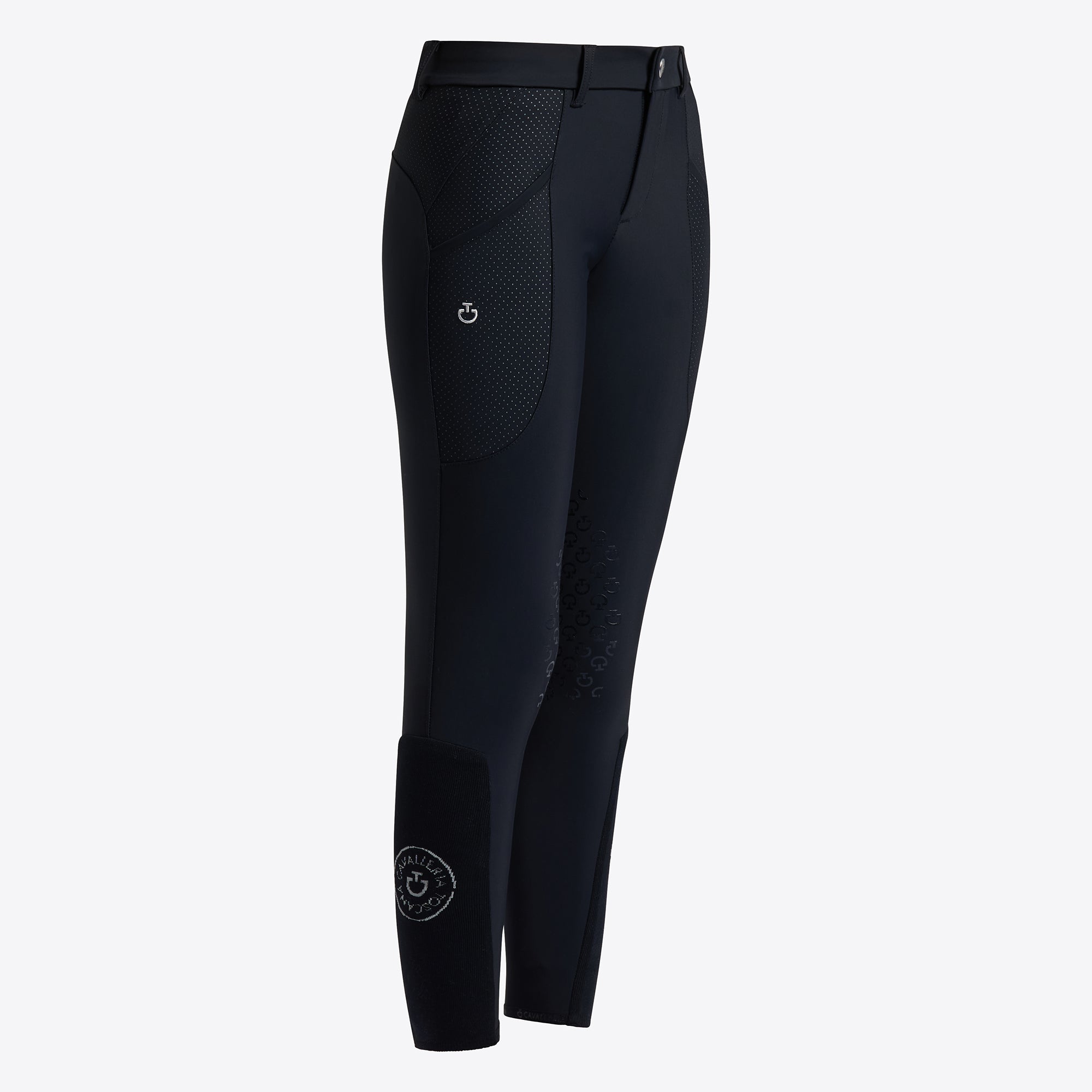 Cavalleria Toscana Girls Perforated Insert Jumping Kids Breeches - OUTLET