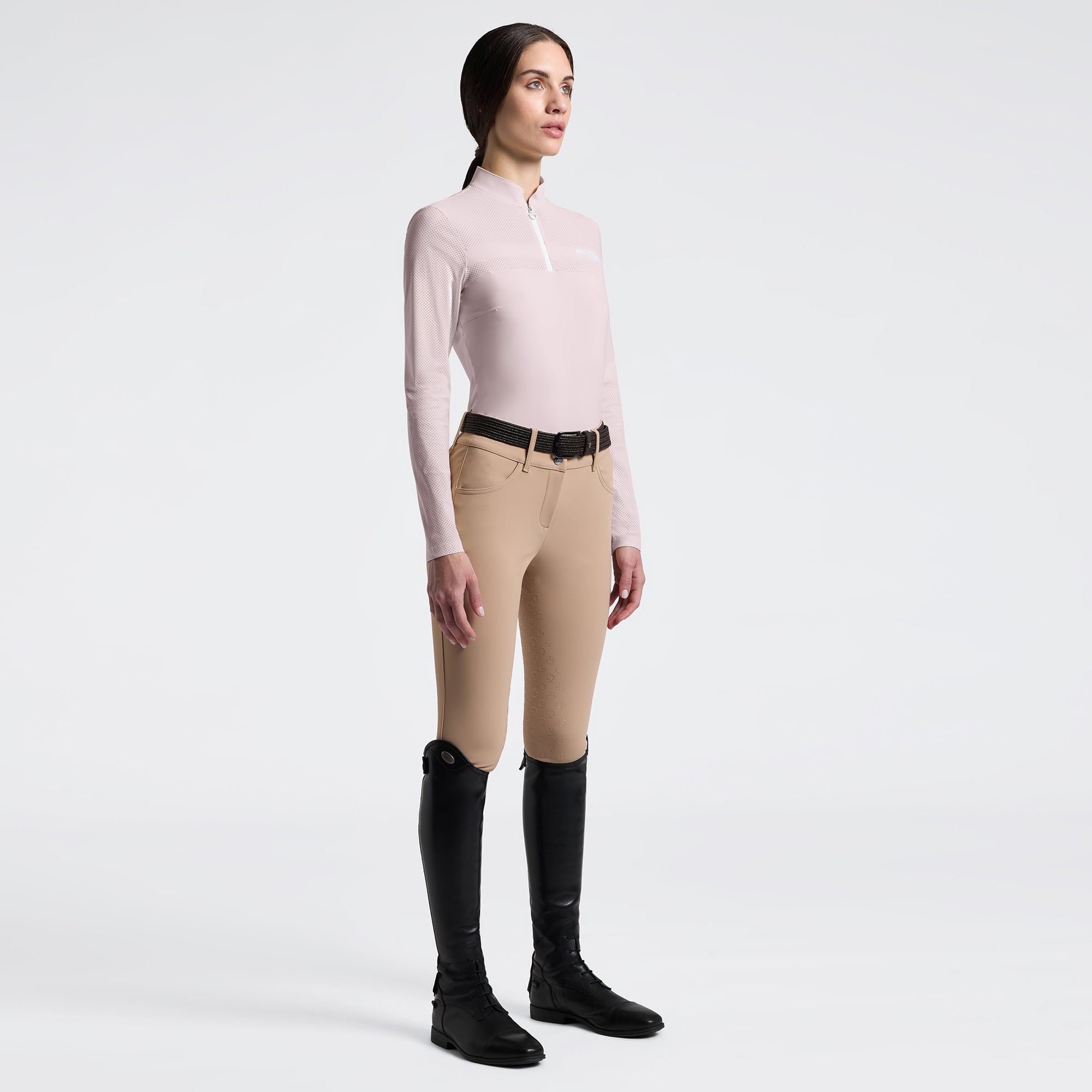 Cavalleria Toscana Perforated Insert L/S Training Polo