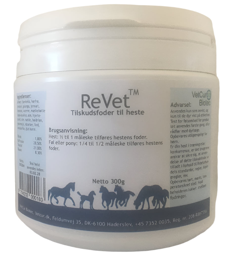 Vetcur Biotec Revet til hest - Pulver