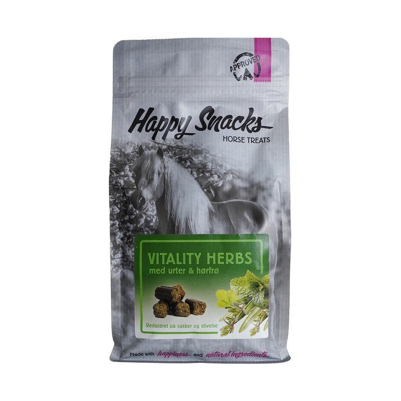 Happy Snacks Vitality Herbs m. urter og hørfrø