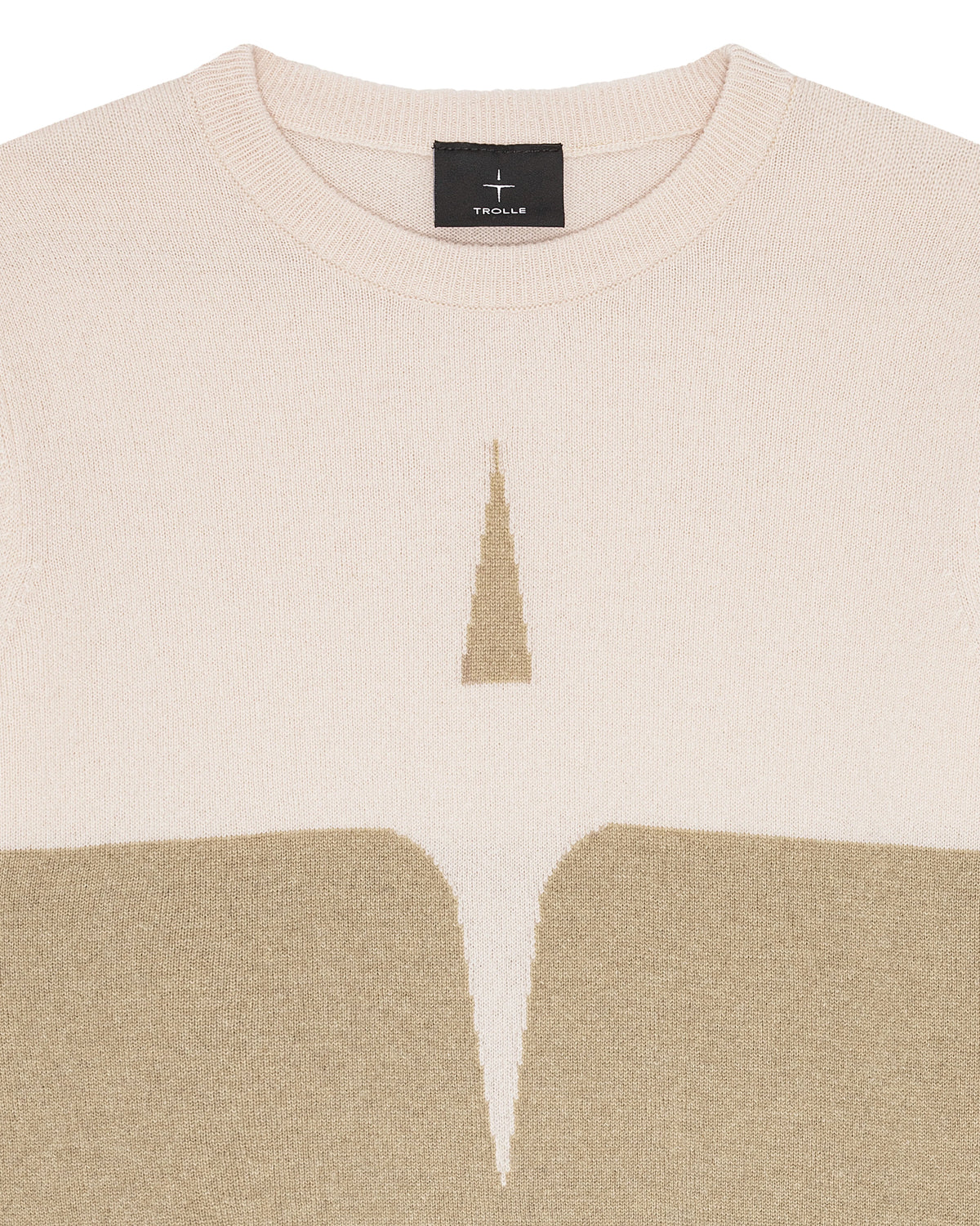 Trolle Projects Cashmere Wool Star Logo Crew Sweater