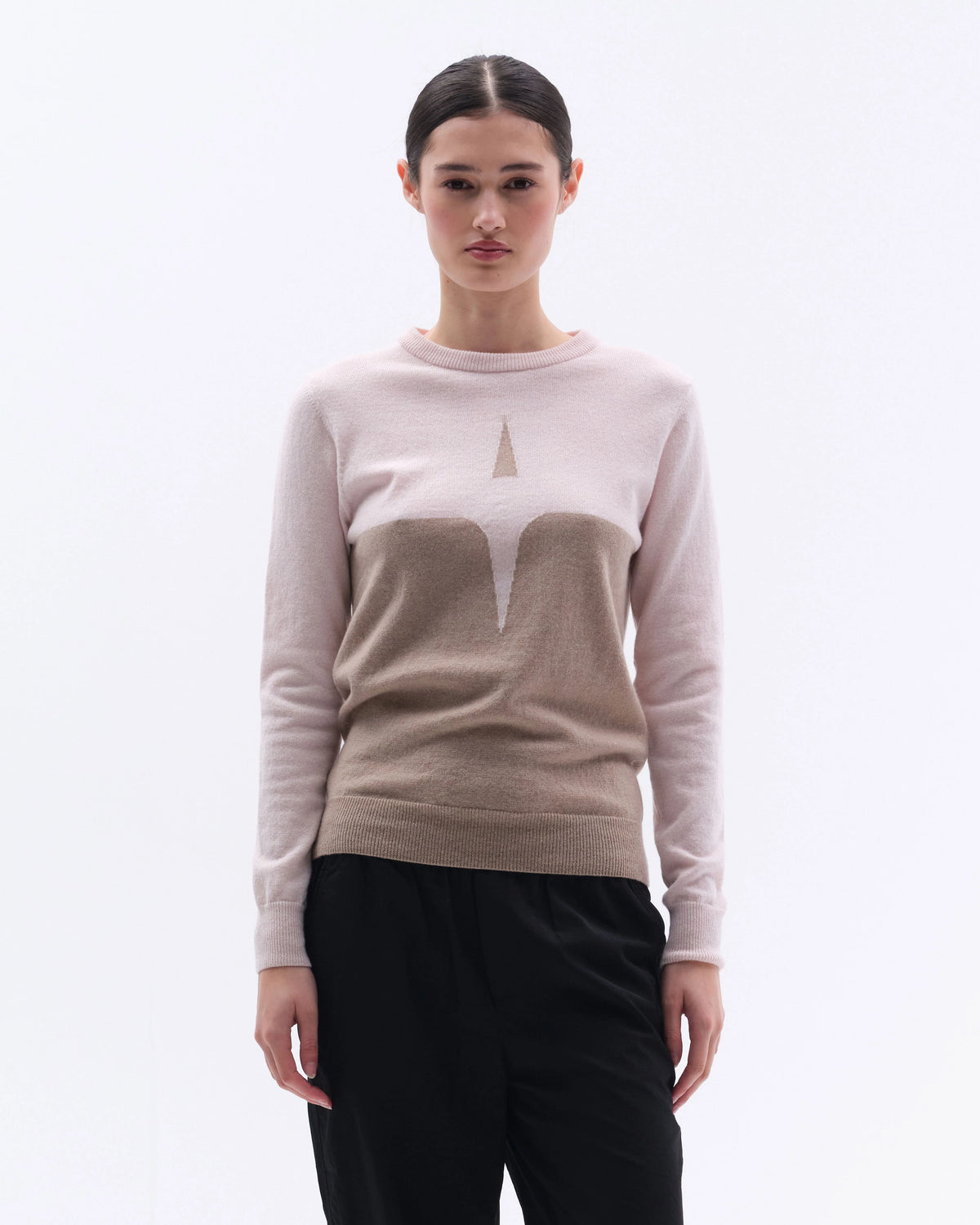 Trolle Projects Cashmere Wool Star Logo Crew Sweater