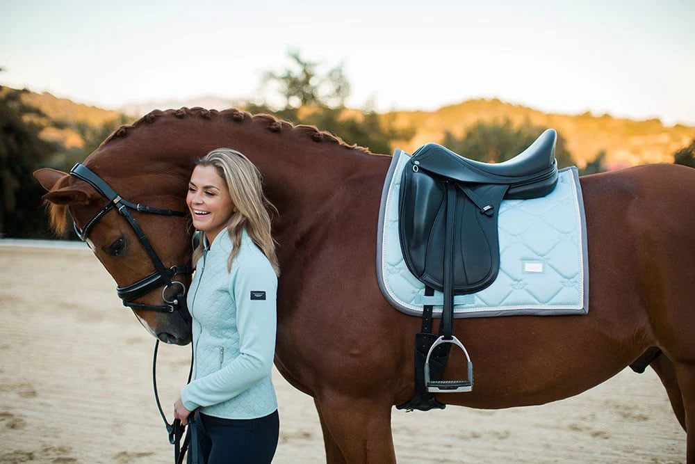 Equestrian Stockholm Dressurunderlag Ice Blue Pearl