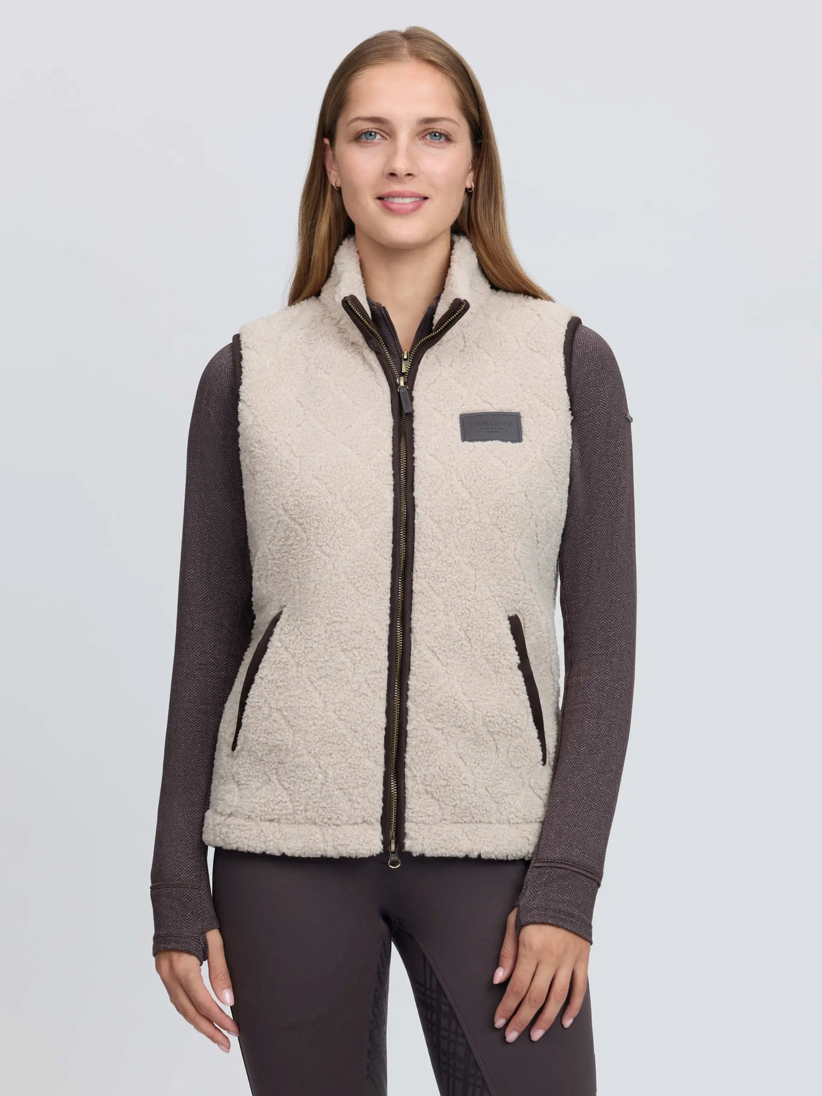 LemMieux Heritage Borg Gilet Stone