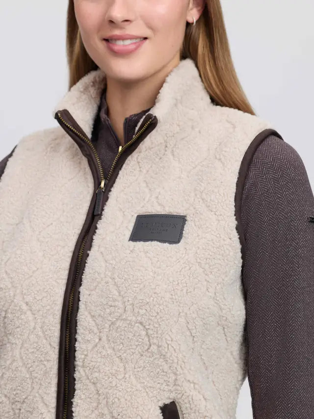 LemMieux Heritage Borg Gilet Stone