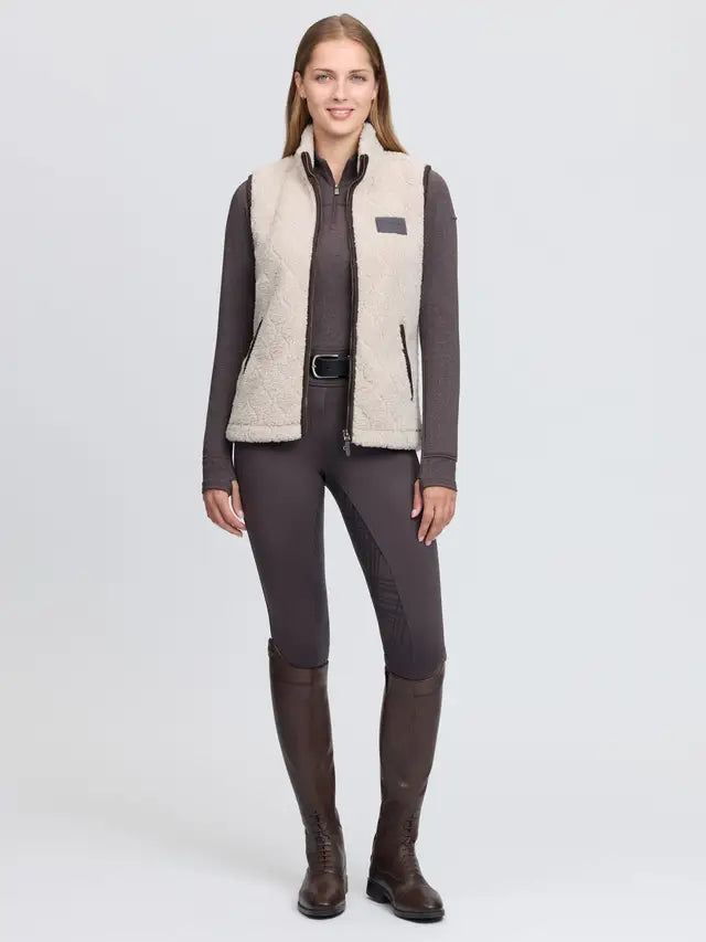 LemMieux Heritage Borg Gilet Stone