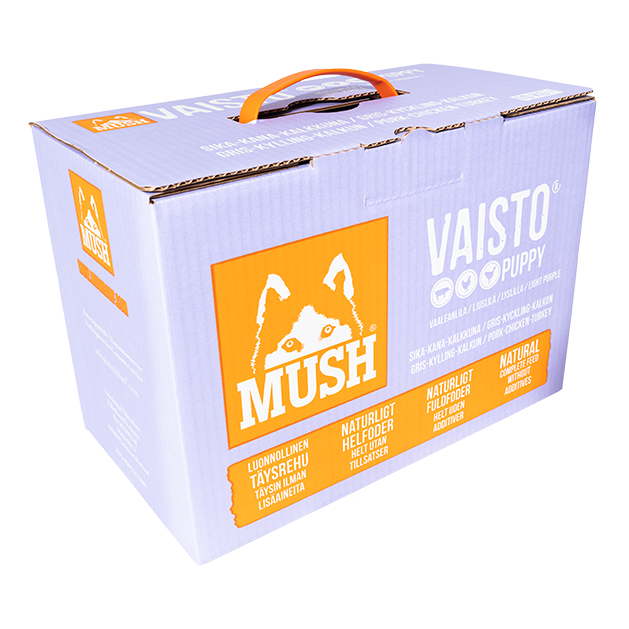 MUSH Vaisto® Puppy BARF Fuldfoder Lyselilla 10 kg.