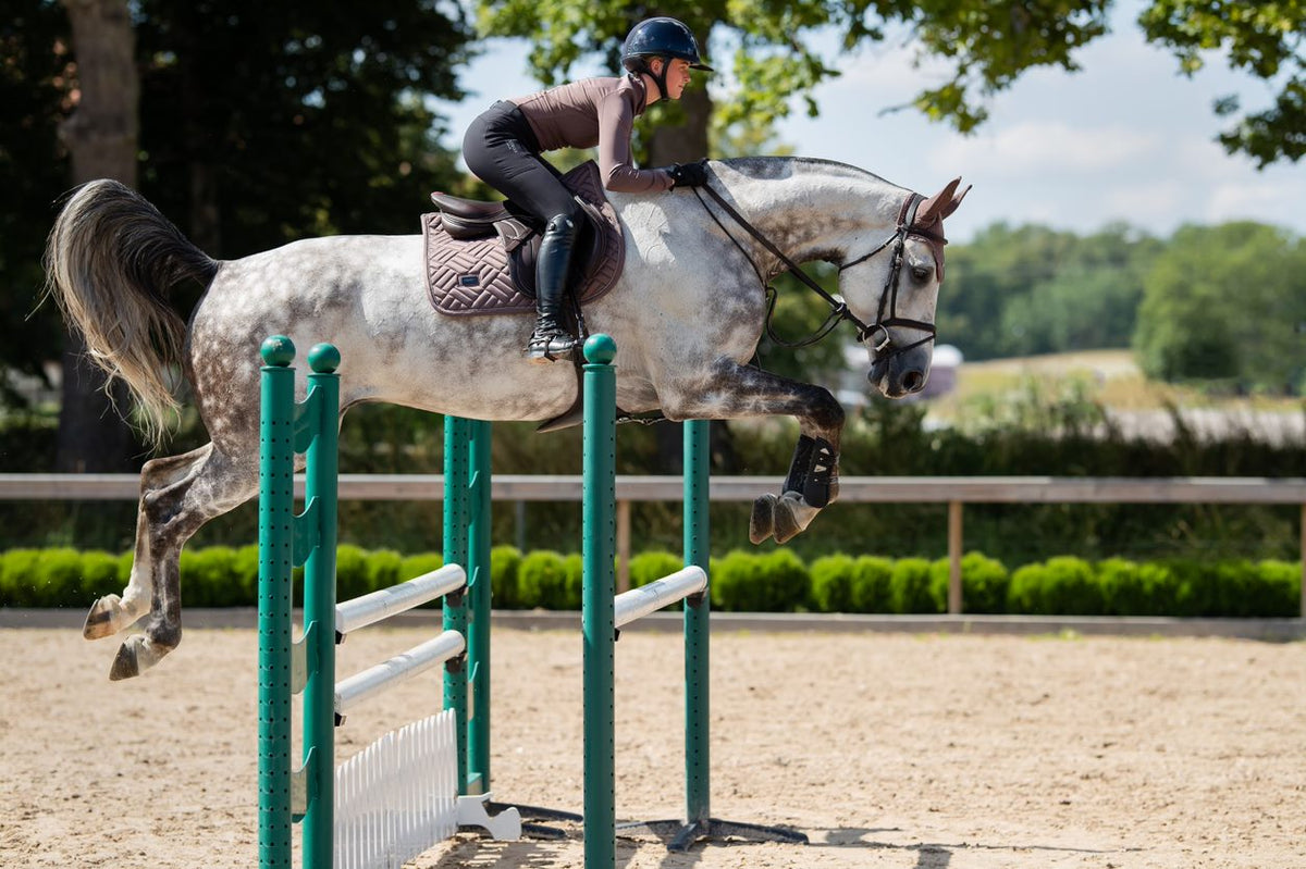 Equestrian Stockholm Amaranth Jump Saddle Pad-OUTLET
